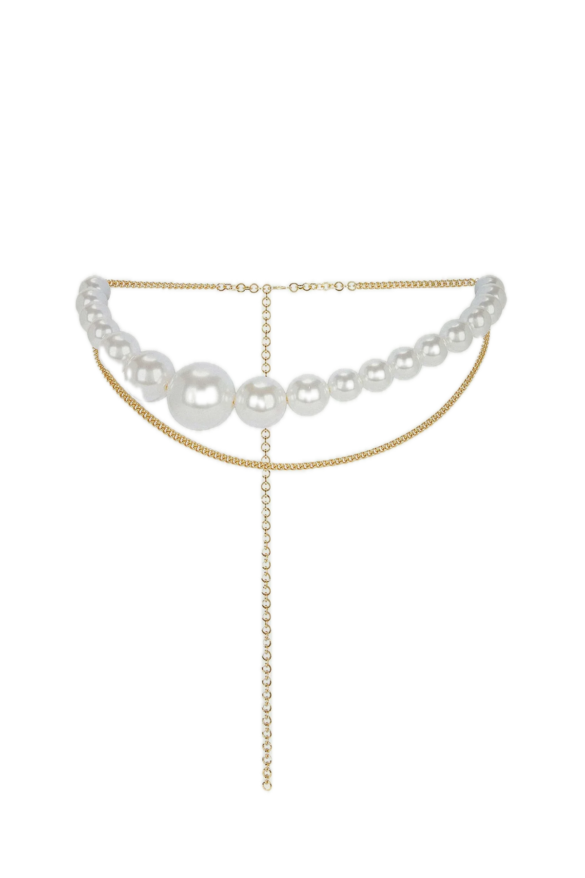 小物 NICKEL FREE DROP PEARL CHAIN BELT Sam Edelman Pearl Chain Belt | Women's Belts