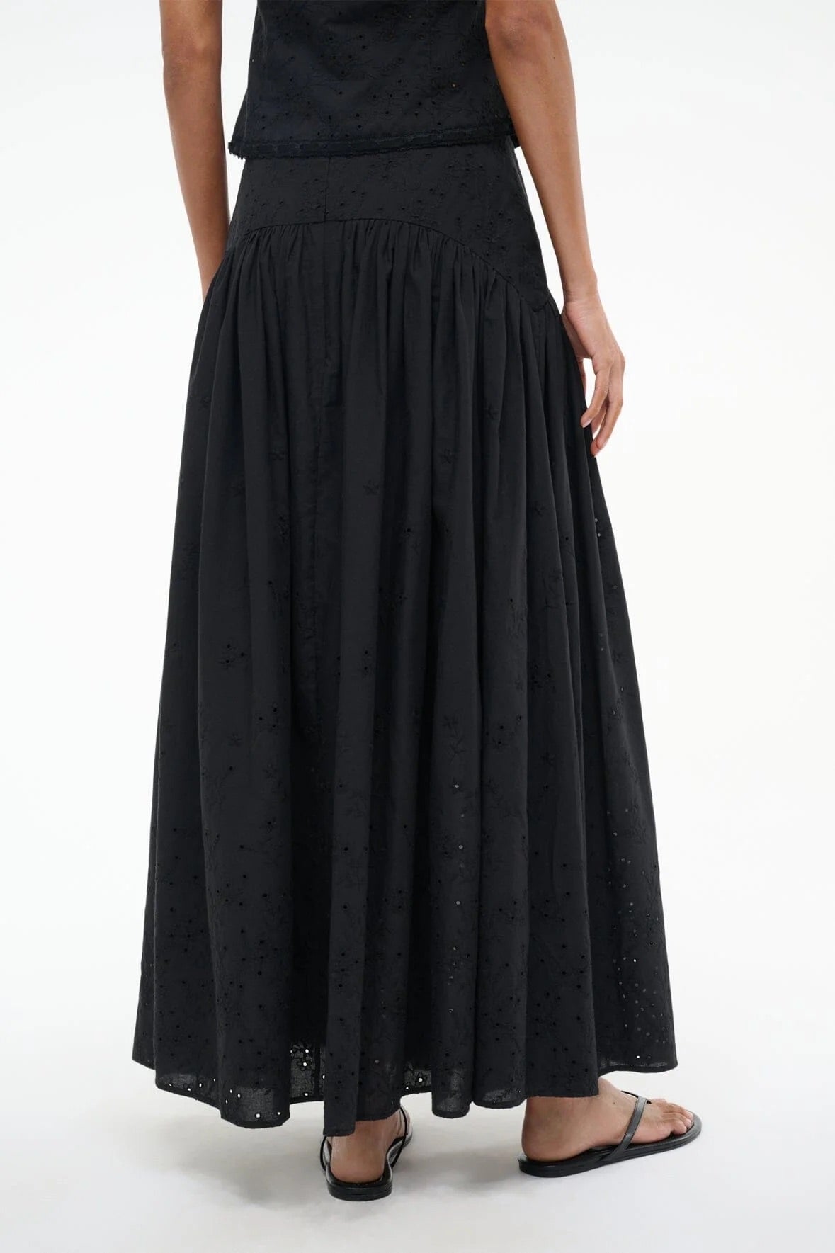 Procida Skirt Black Eyelet