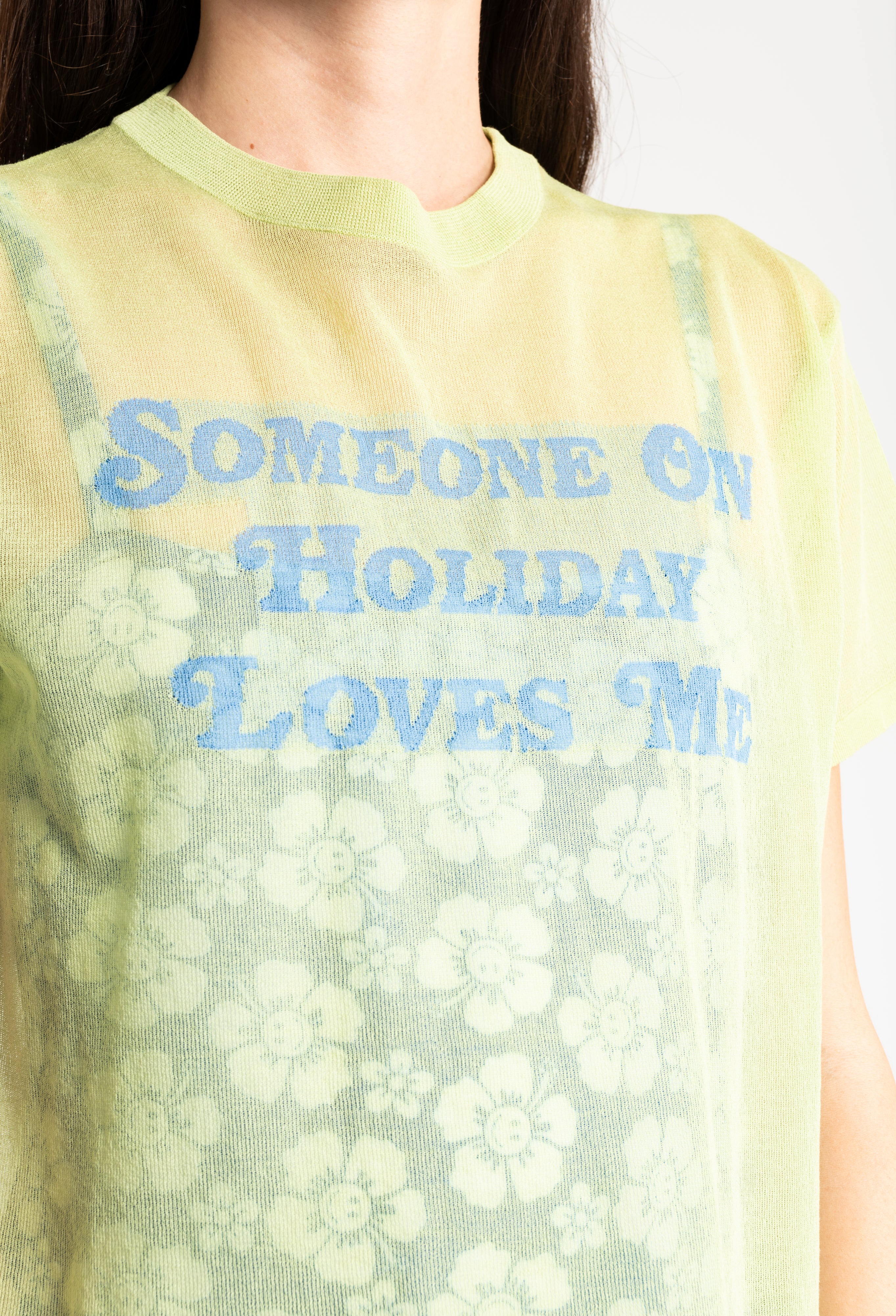 Someone On Holiday Knit Tee