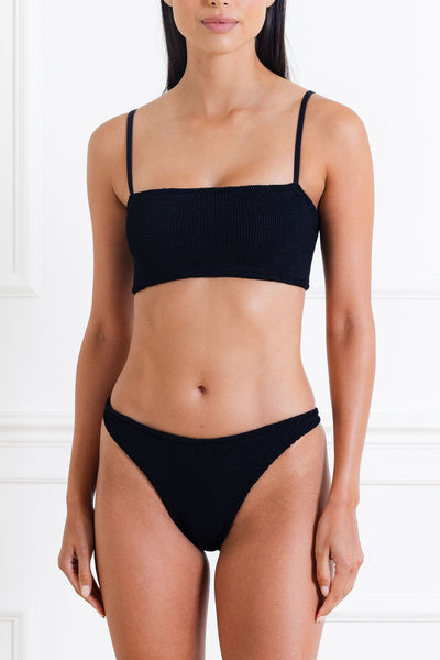 Hunza G GIGIBIKINICRINKLEBLACK 関税送料込 Hunza G Crinkle Gigi Bikini Black GIGI - Free Shipping at