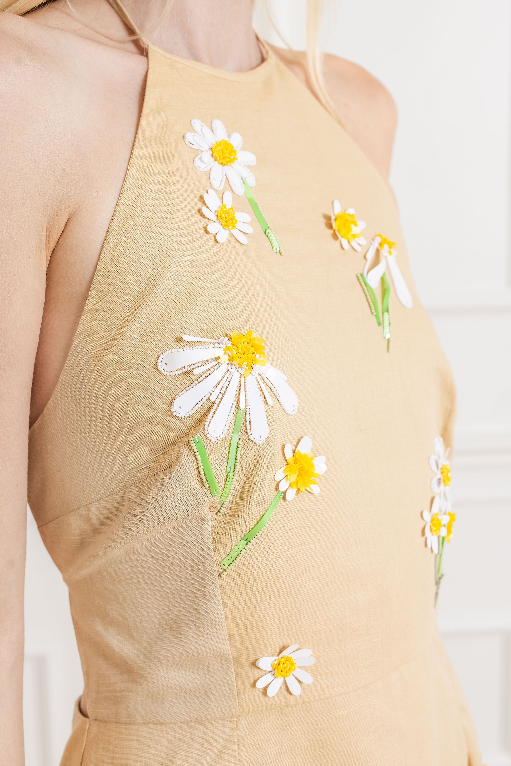 Delilah Embroidered Mini Dress