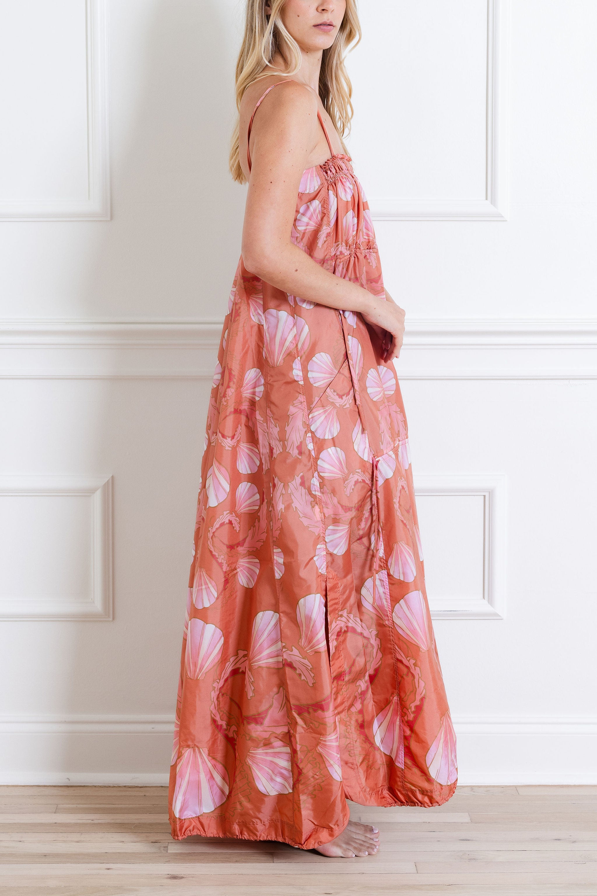 Seashell Frilled Long Dress