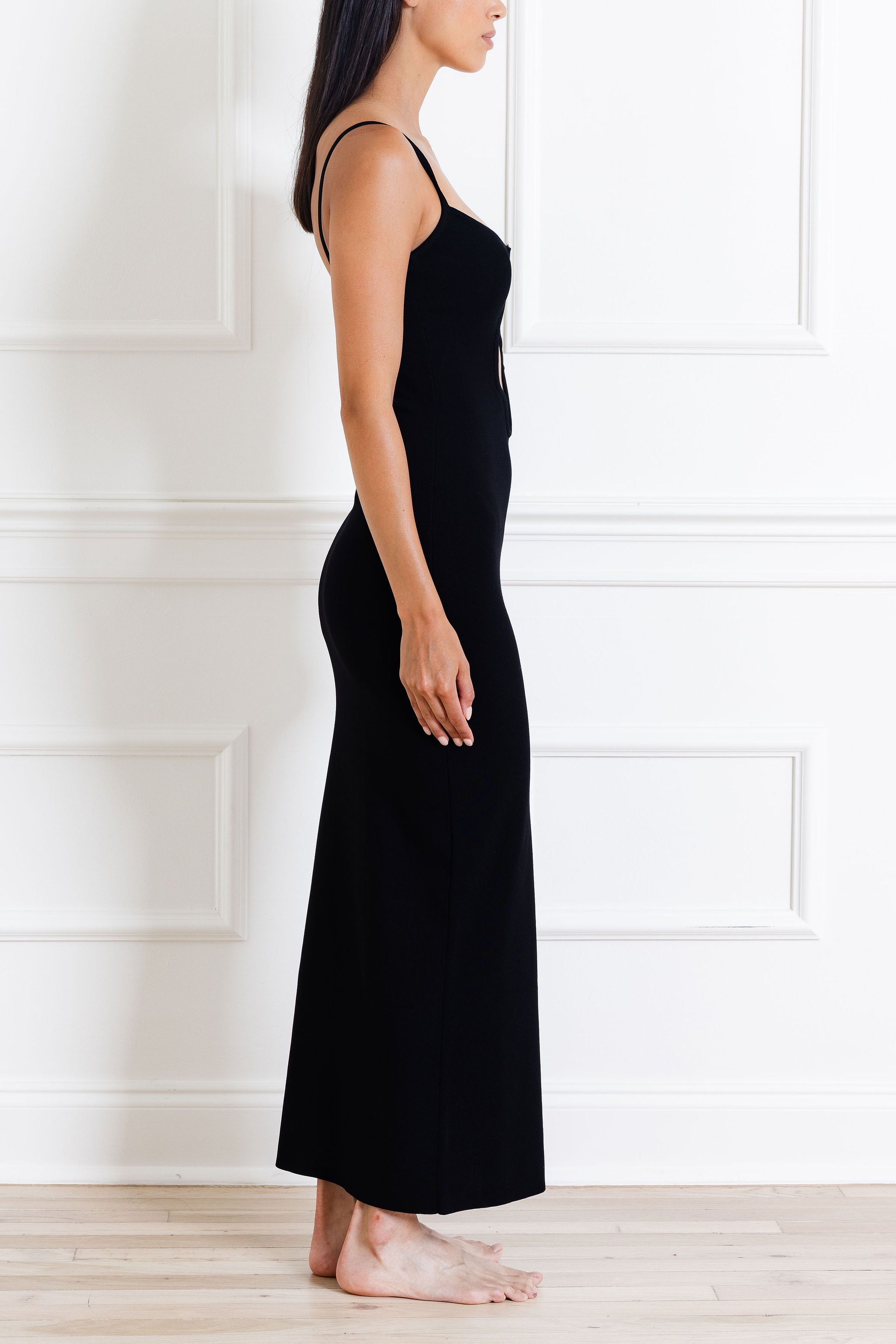 Salacia Black Wire Column Dress