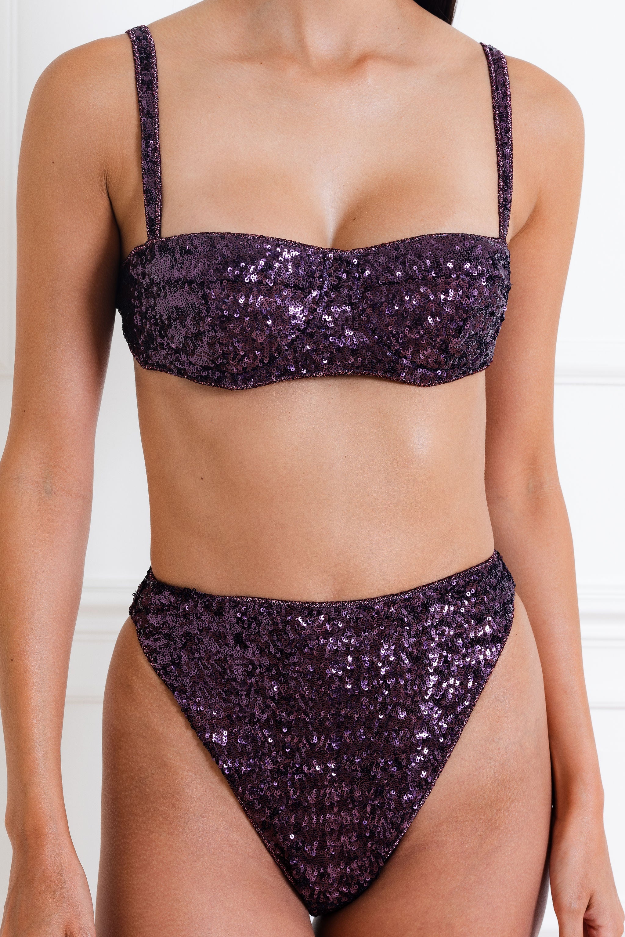 Paillettes Balconette Bikini