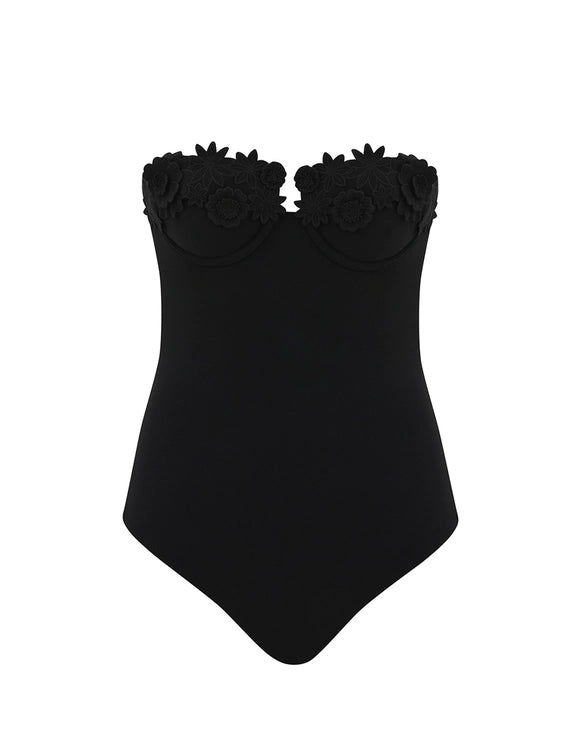 Everley Embroidery One Piece Swimsuit