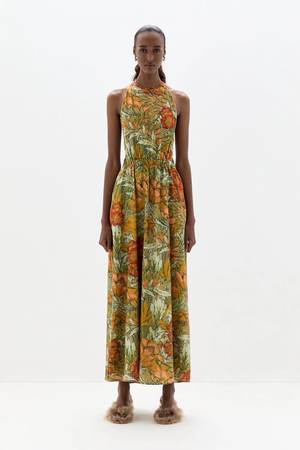 Eliana Cross Back Maxi Dress