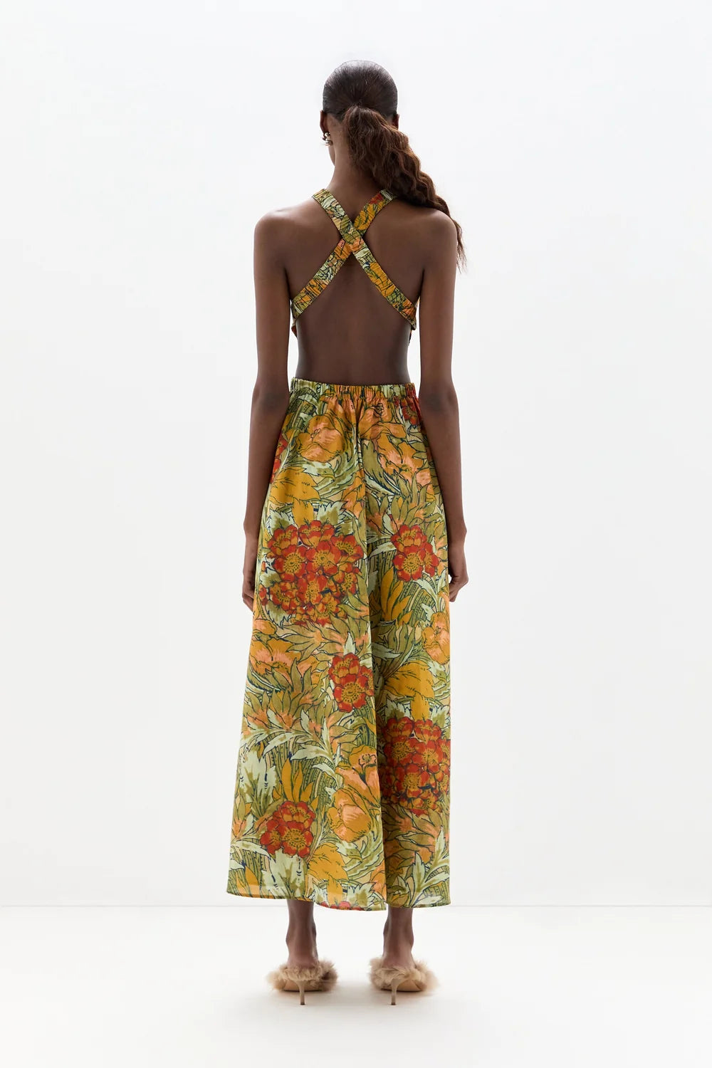 Eliana Cross Back Maxi Dress