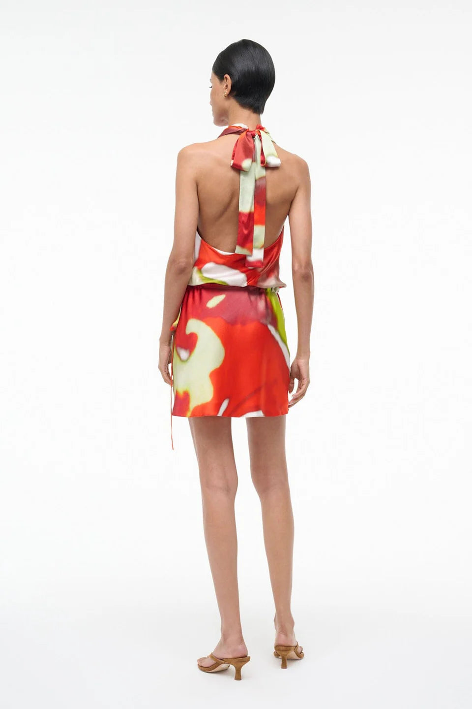 Liora Silk Dress Red Zone