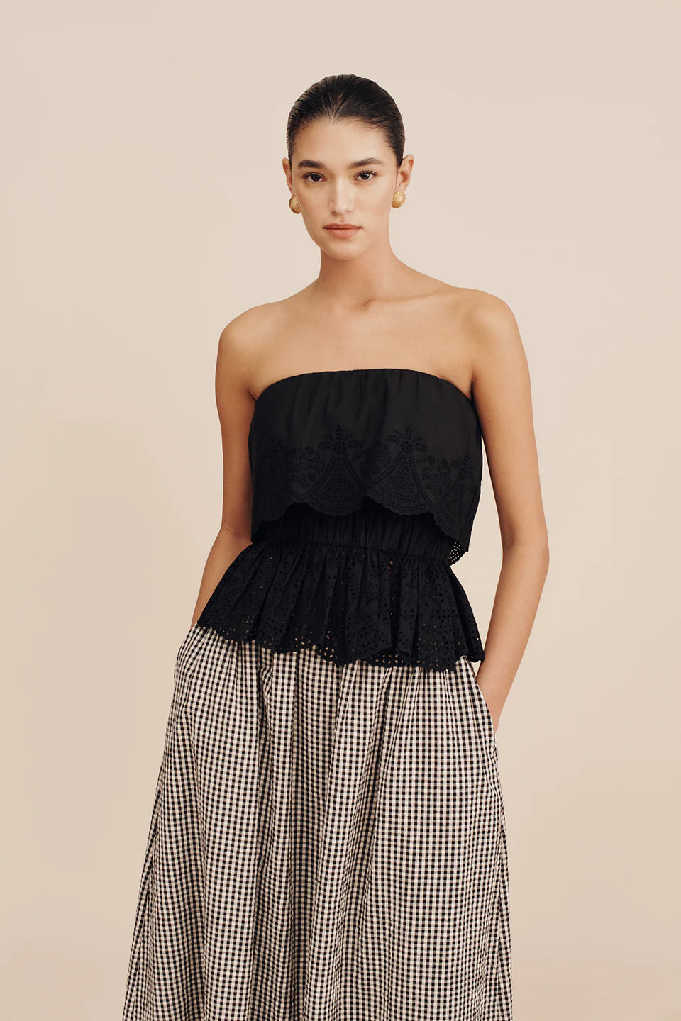 Beryl Strapless Top