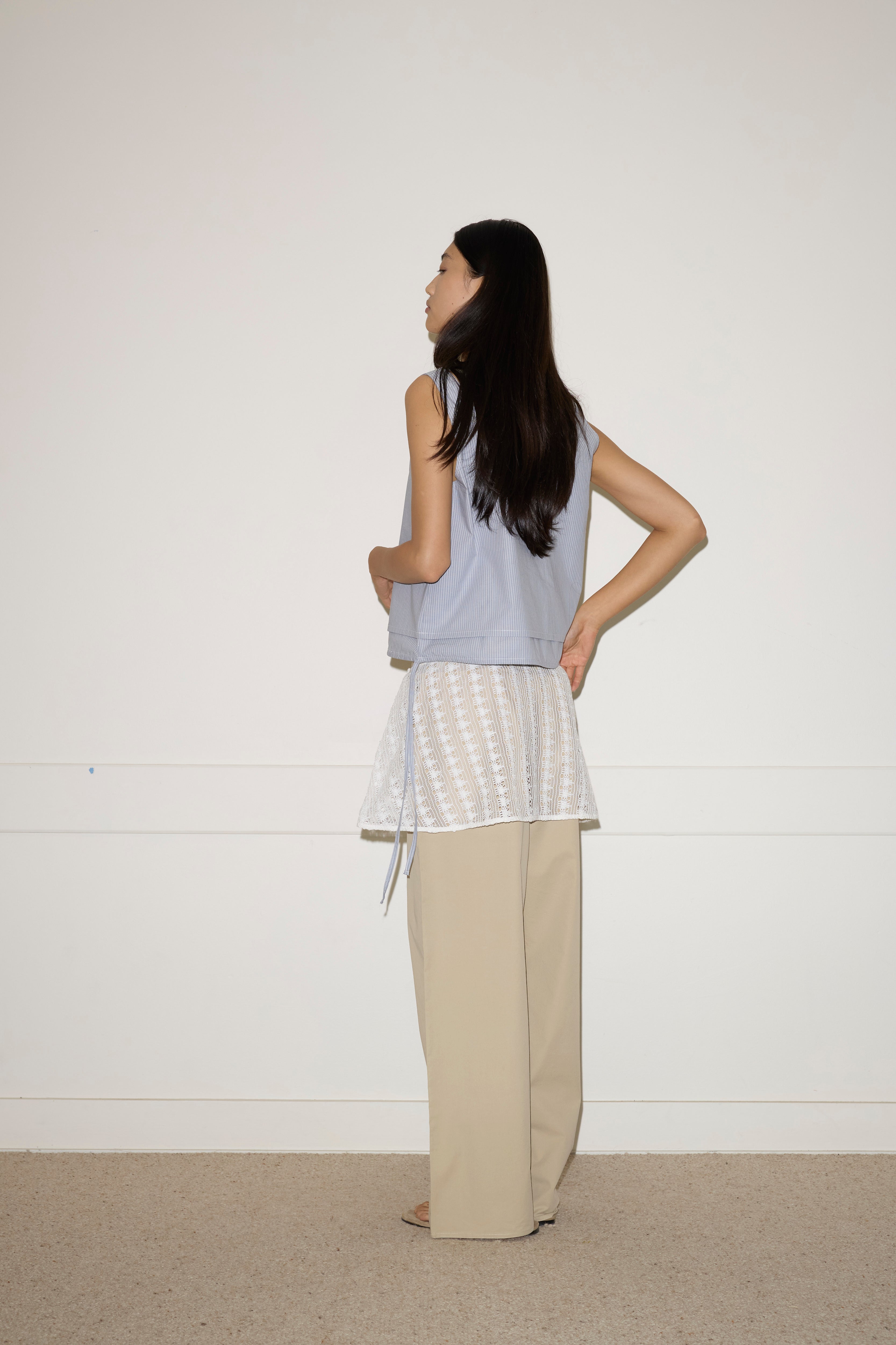 Layered Top Sky Stripe