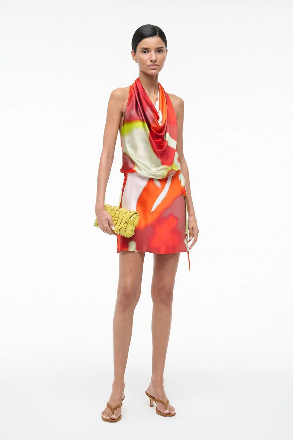 Liora Silk Dress Red Zone