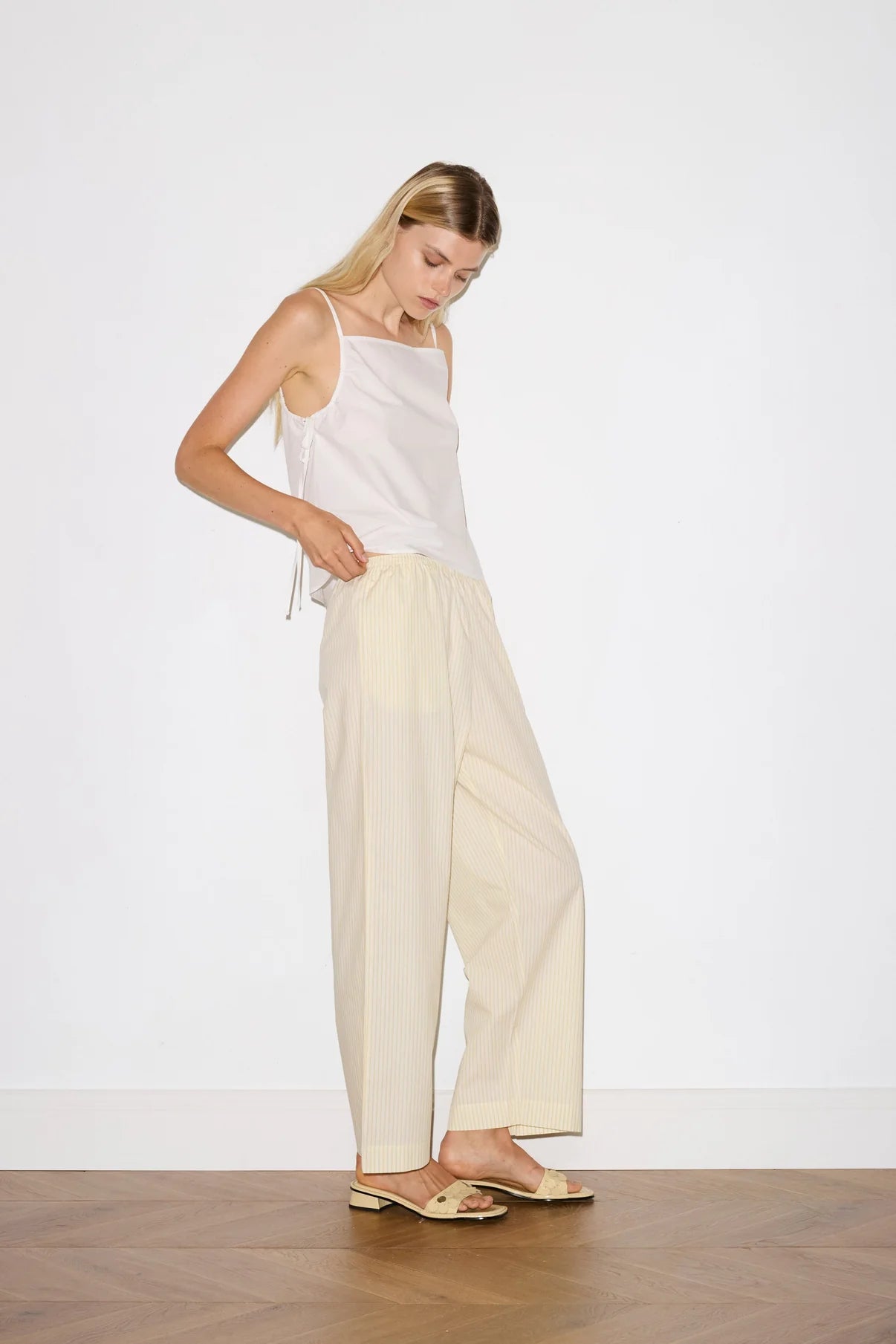 Ease Trouser Butter Stripe