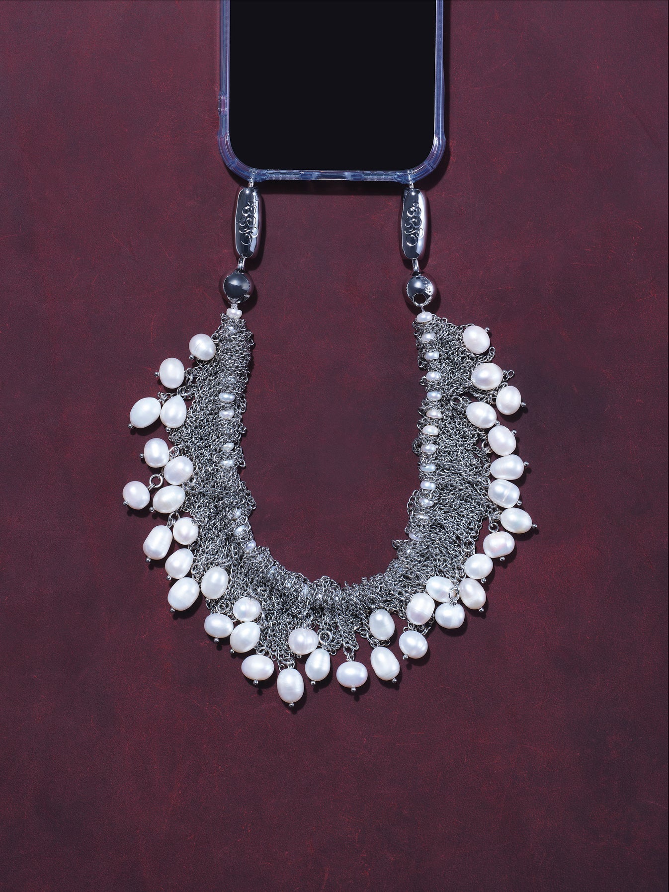 Pearl Chain Drop Wristlet