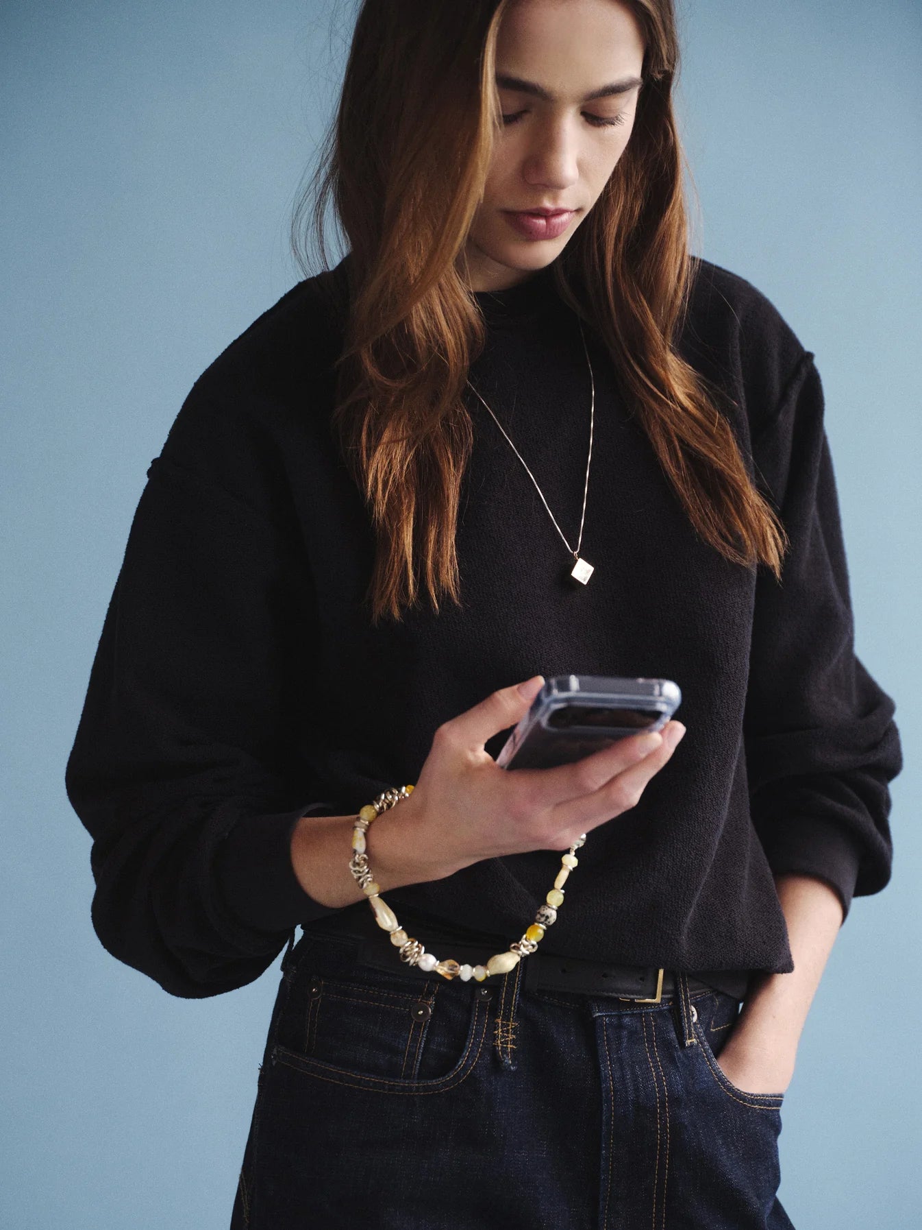 Yellow Et Cetera Wristlet