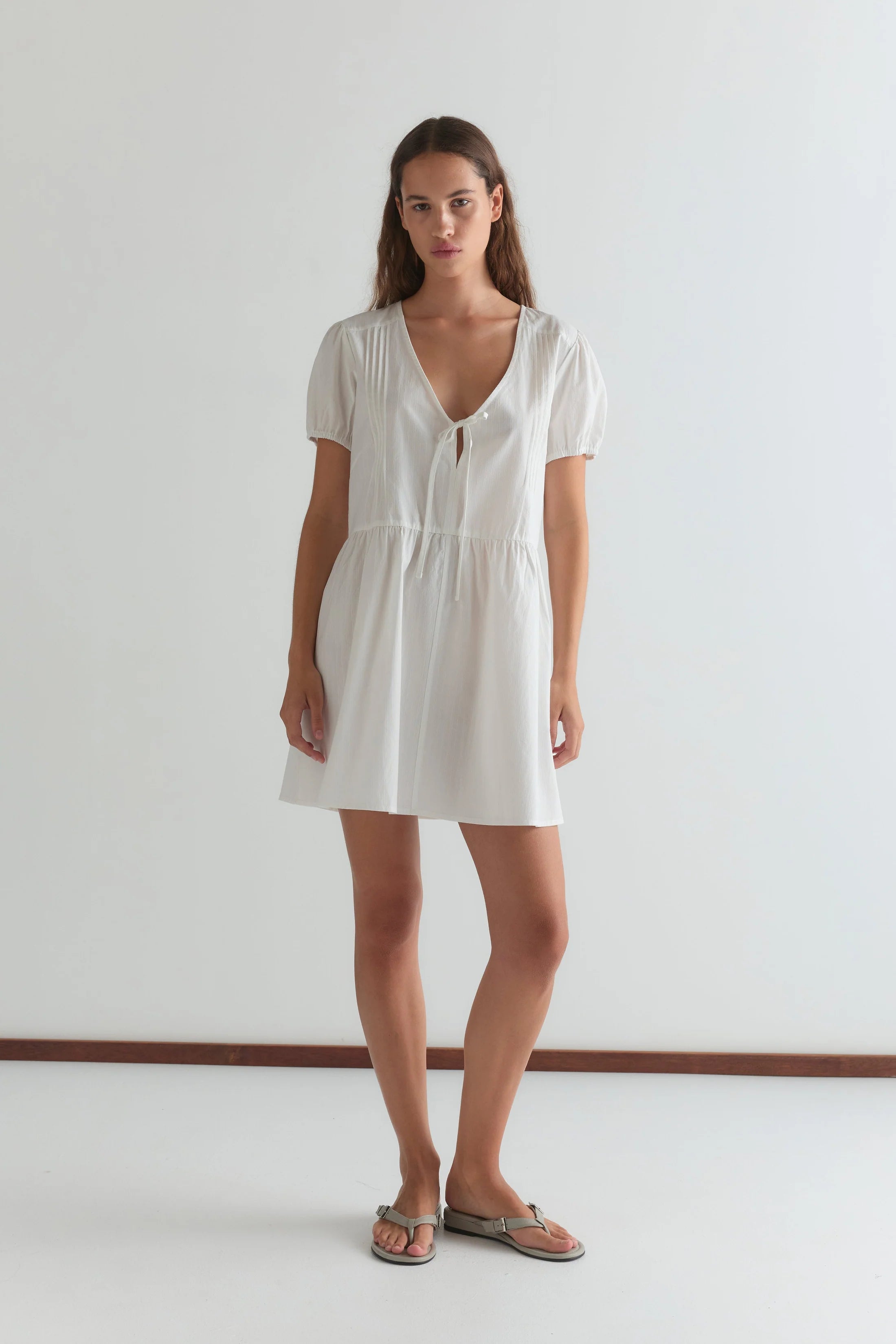 V Pleat Dress