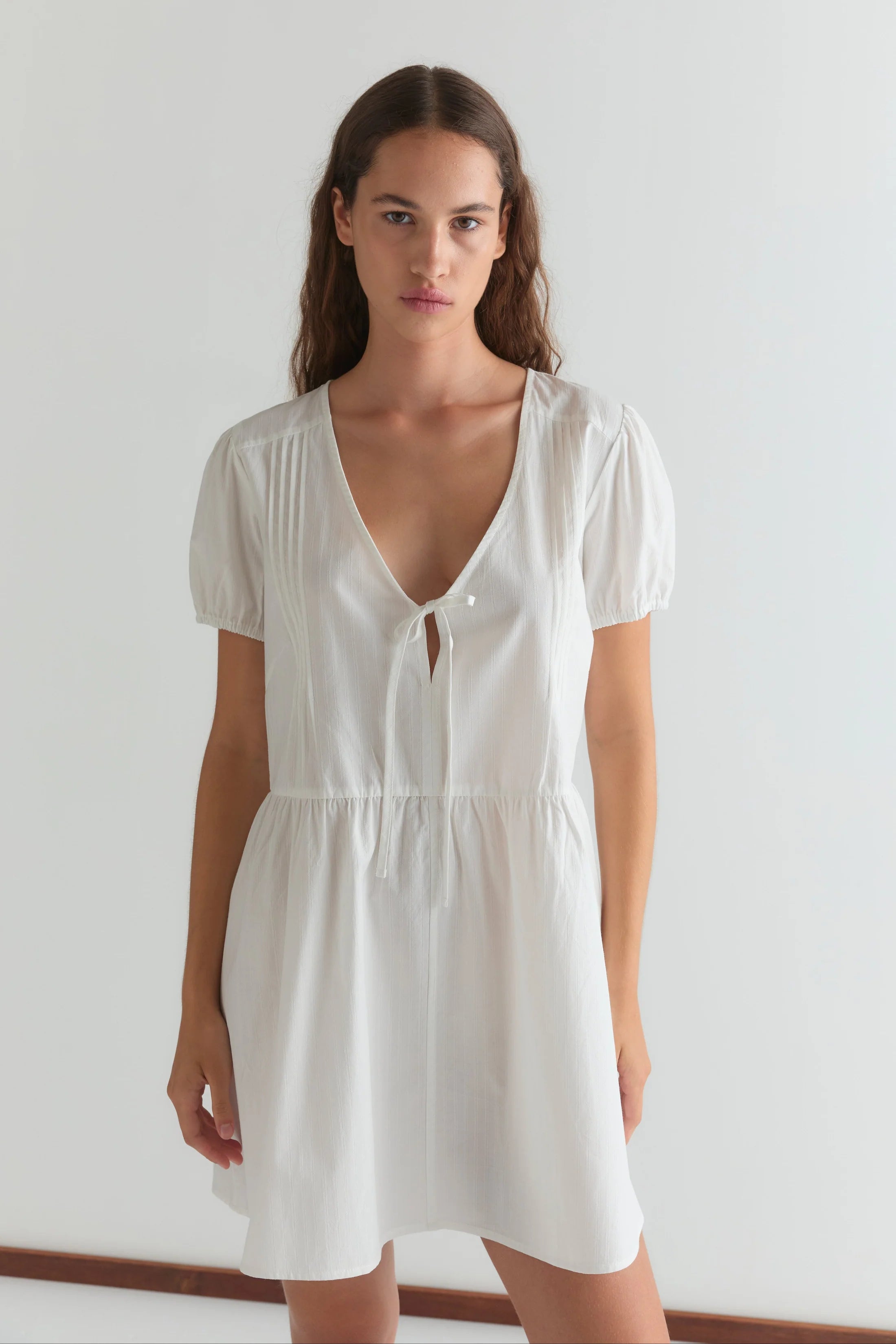 V Pleat Dress