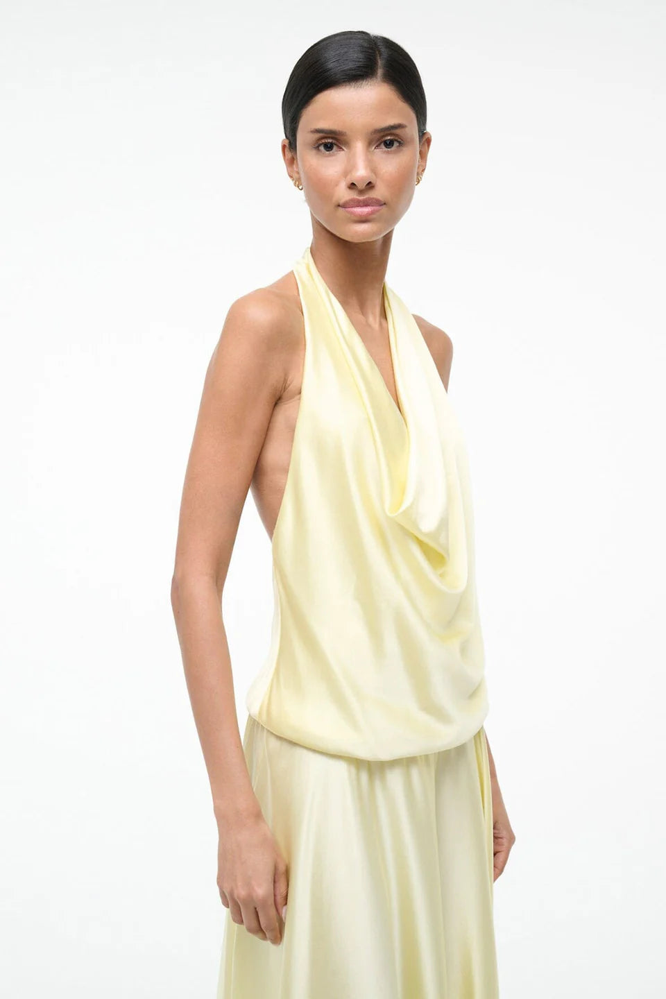 Elira Silk Dress Key Lime Sprout