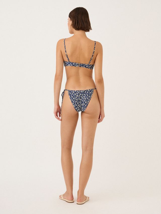 Solstice Crop Bikini Top Midnight Daisy