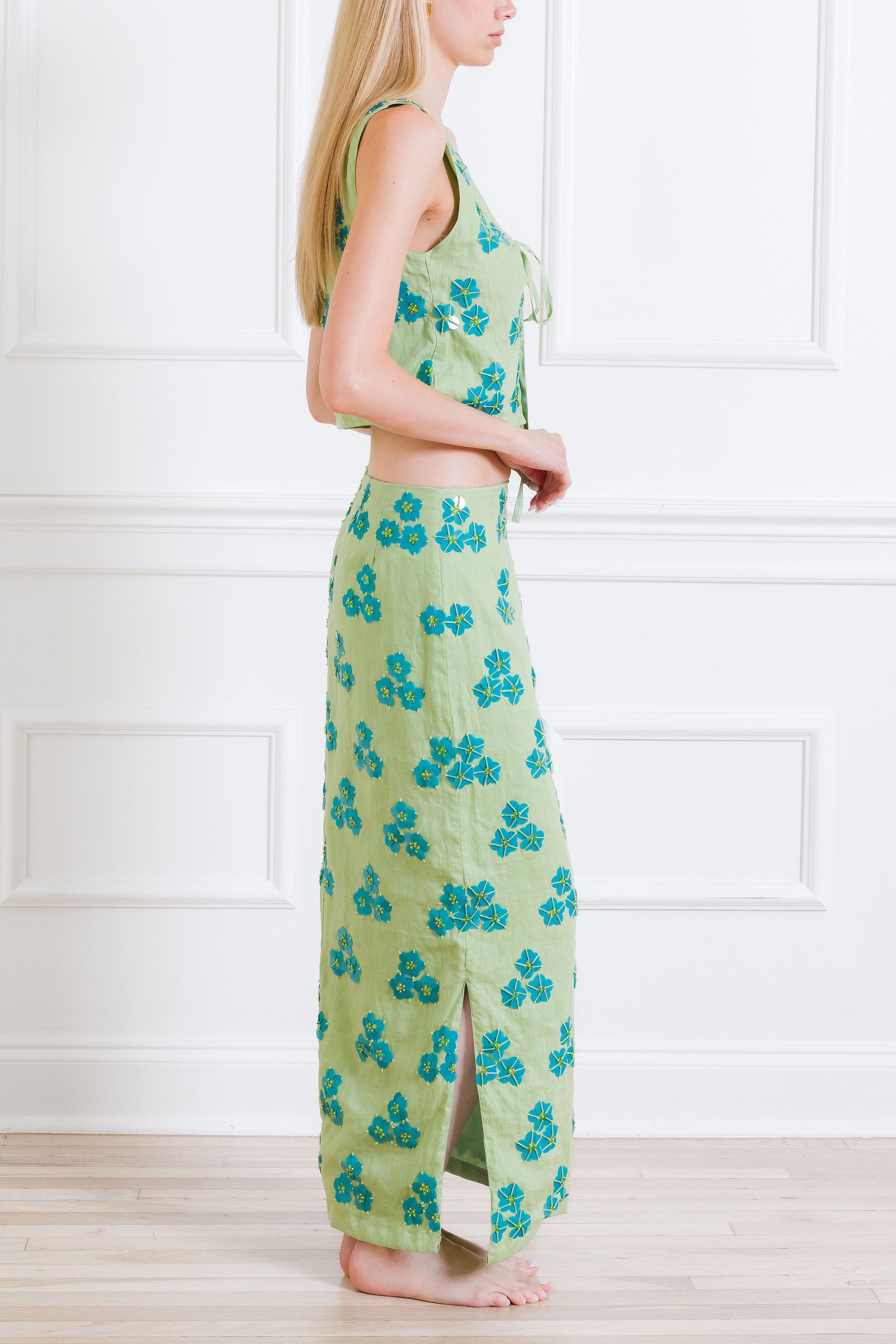 Sequin Maxi Skirt