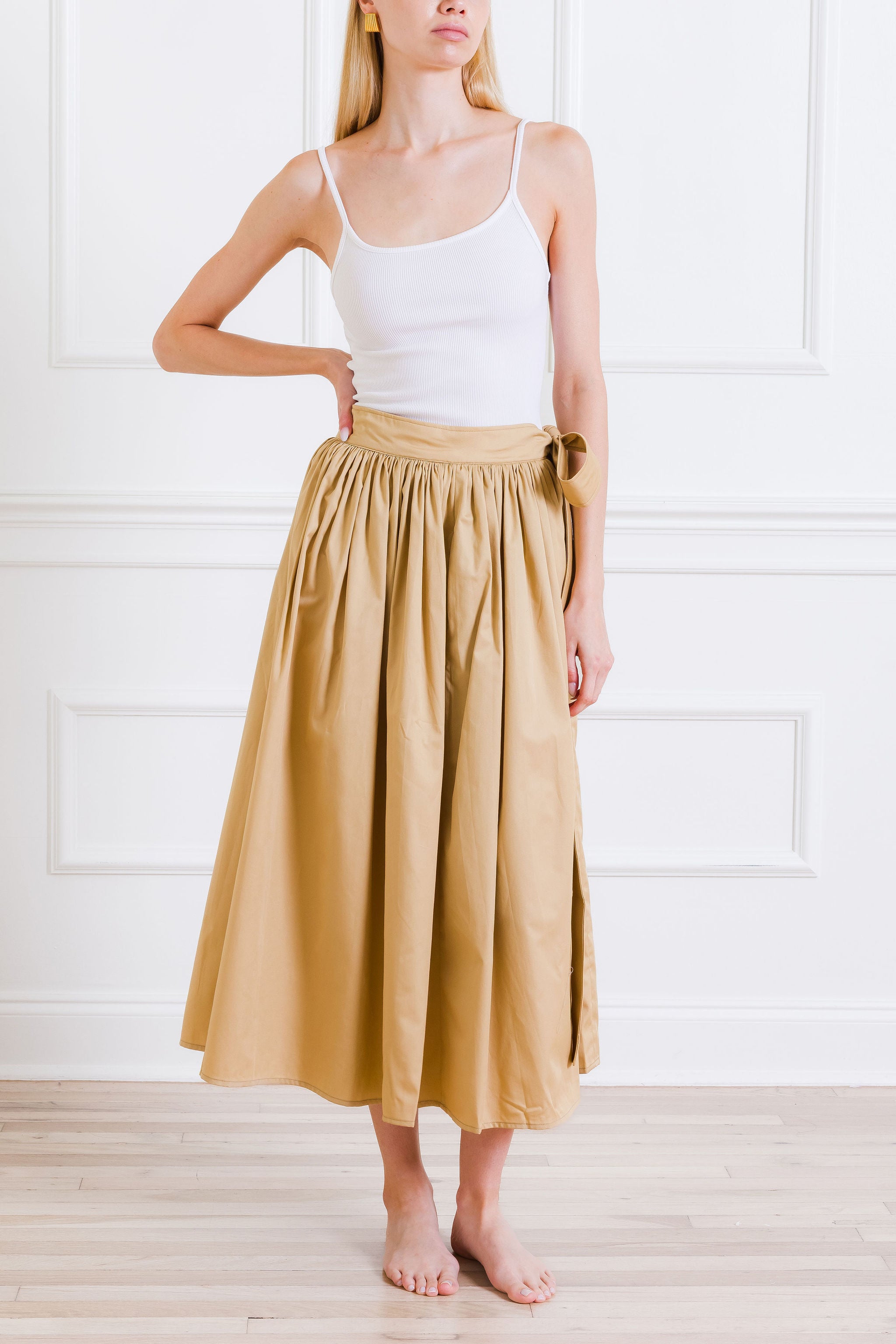 Midi Skirt Tan