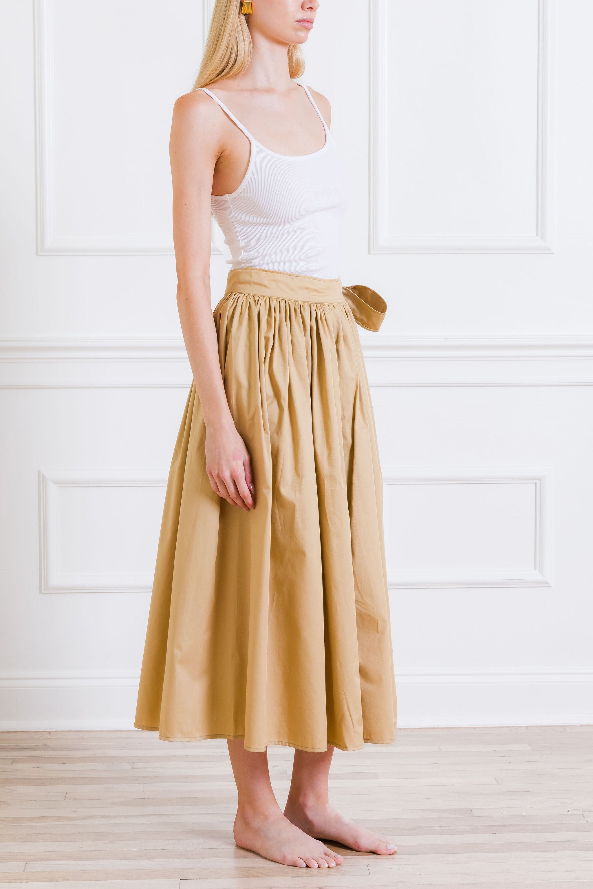 Midi Skirt Tan