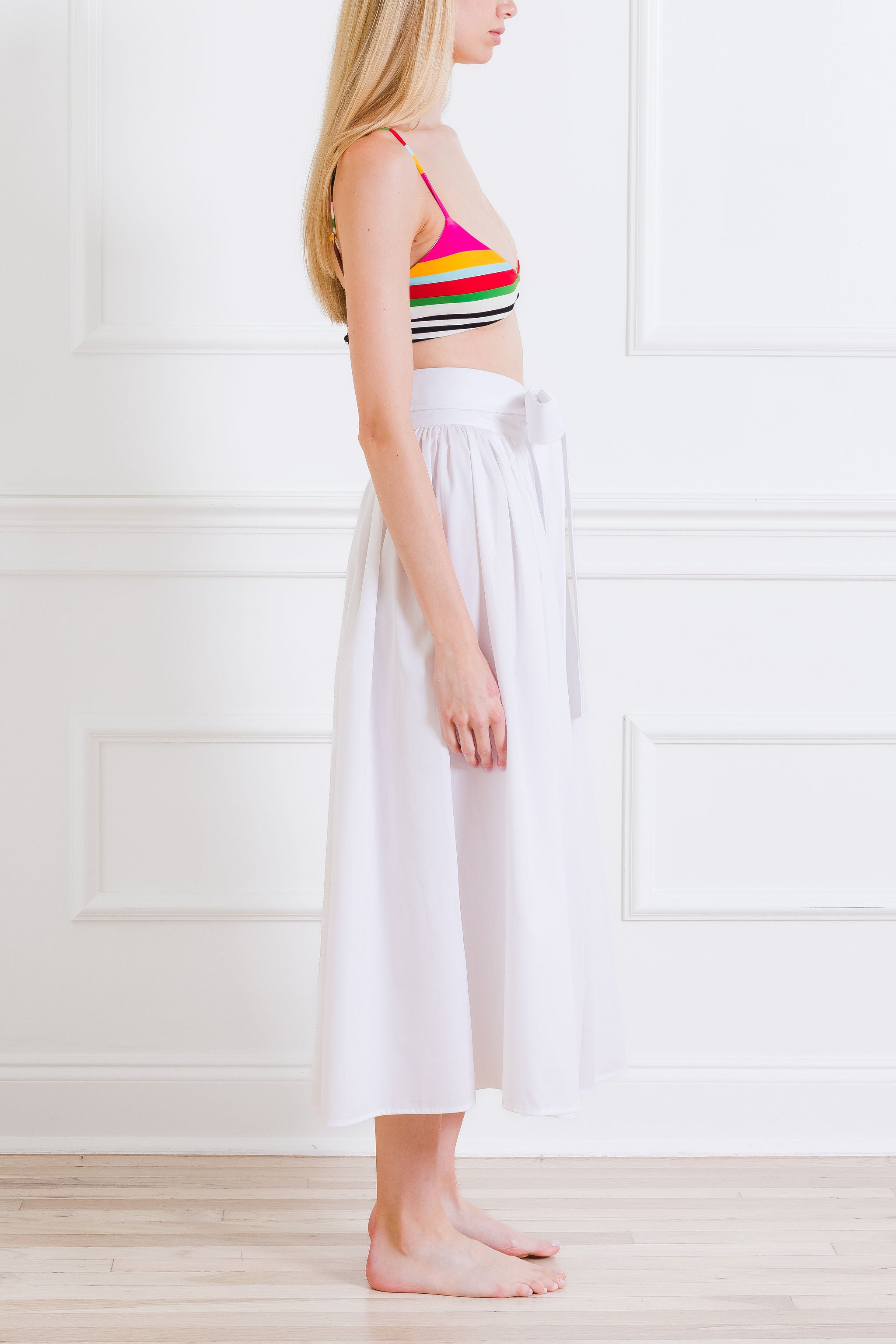 Midi Skirt White