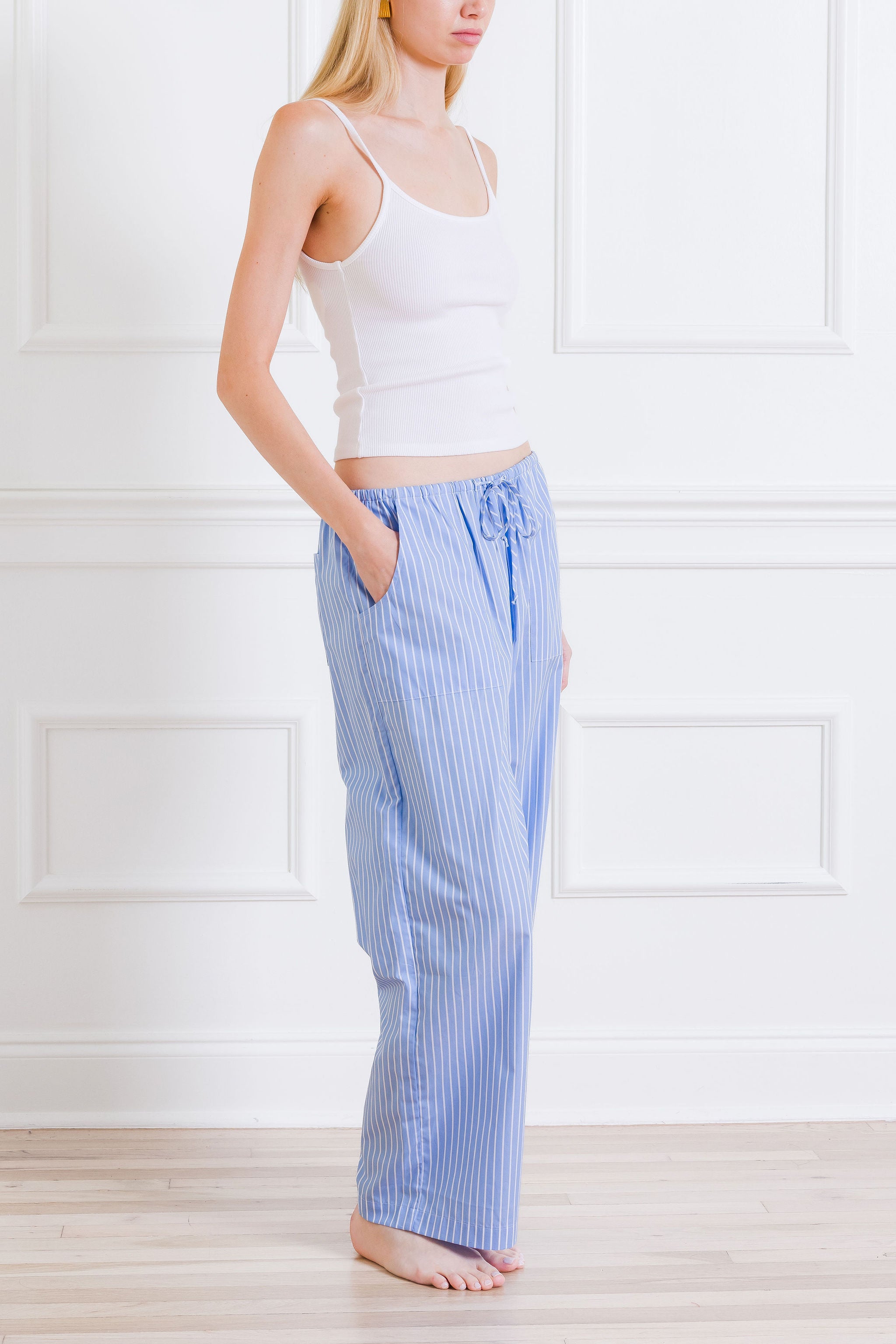 Sky Stripe Pop Drawstring Pant
