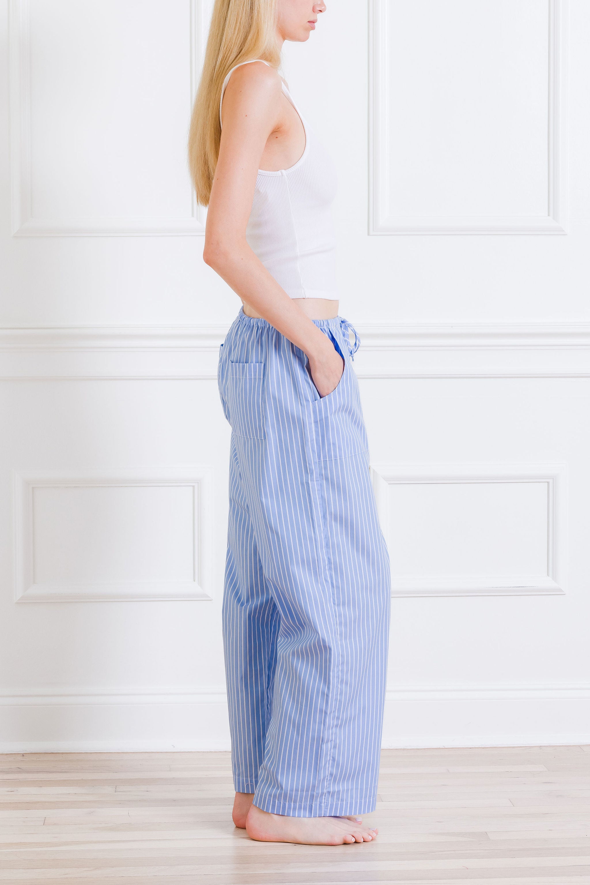 Sky Stripe Pop Drawstring Pant