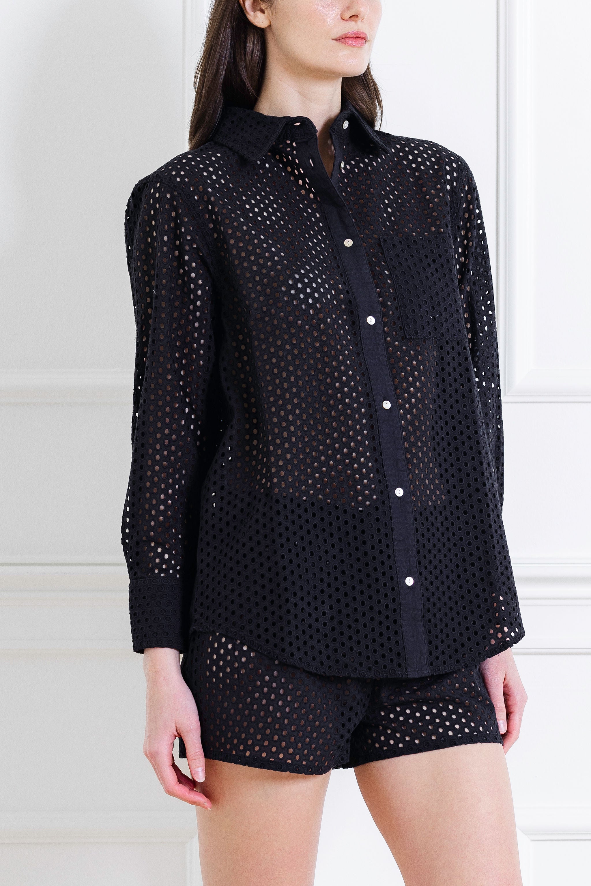 The Bronte Button Down Noir