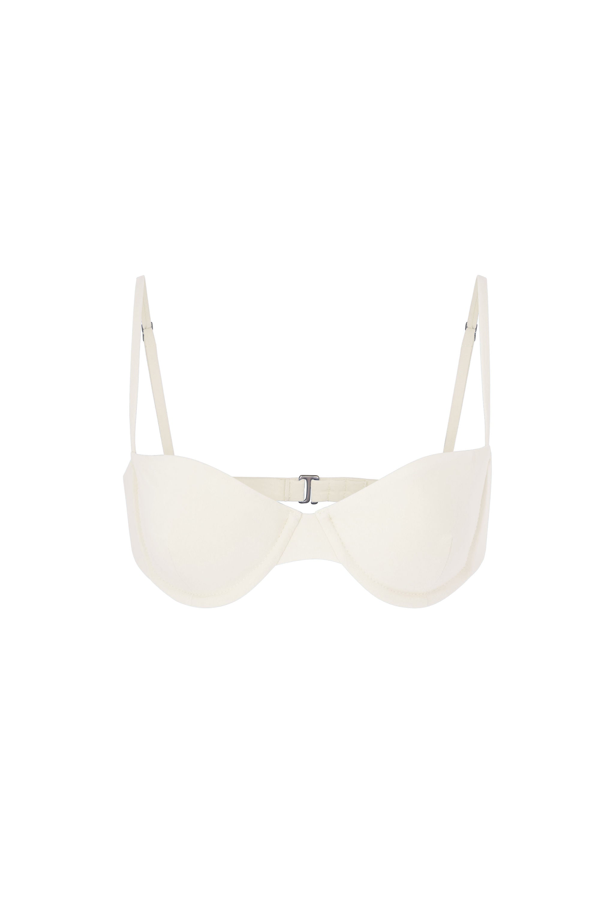 The White Balconette Underwire Bikini Top