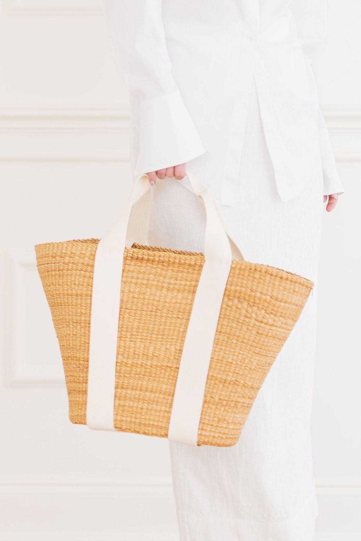 Abby Woven Basket Bag
