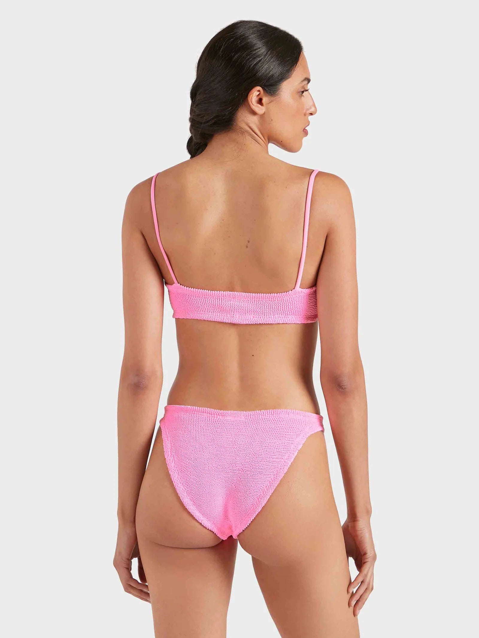 Alicia Seersucker Bikini Bubblegum