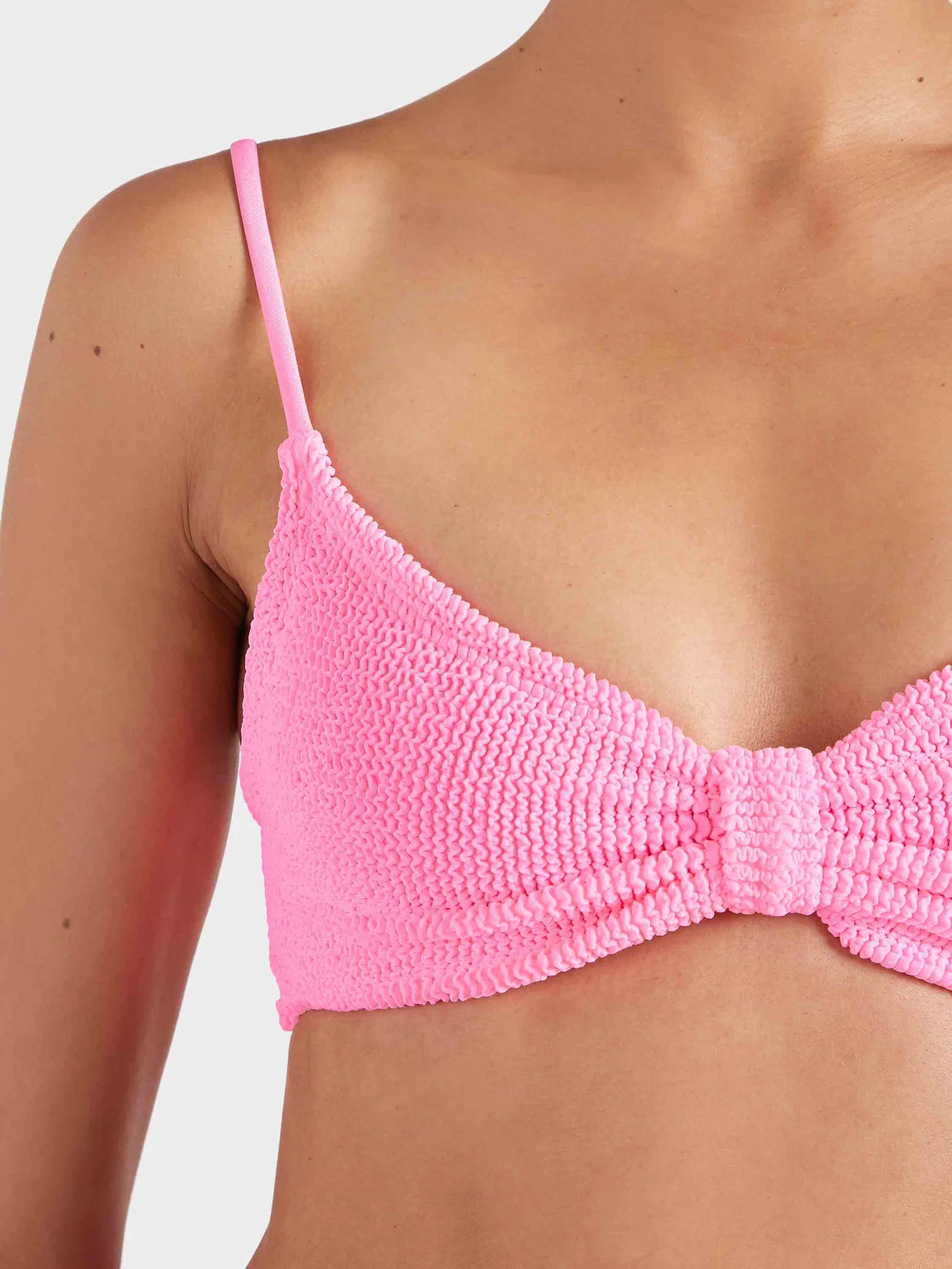Alicia Seersucker Bikini Bubblegum