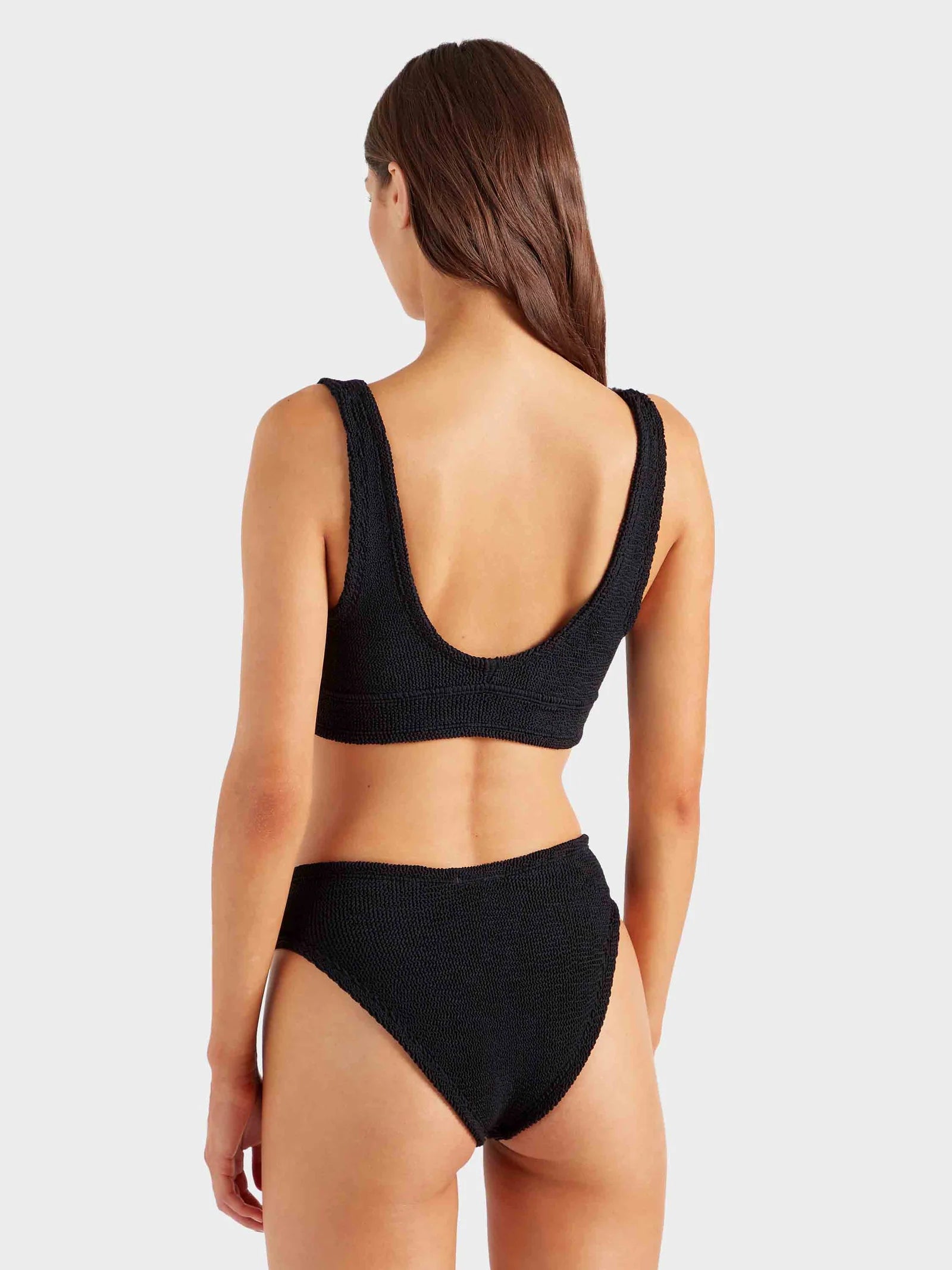 Angel Seersucker Bikini Black