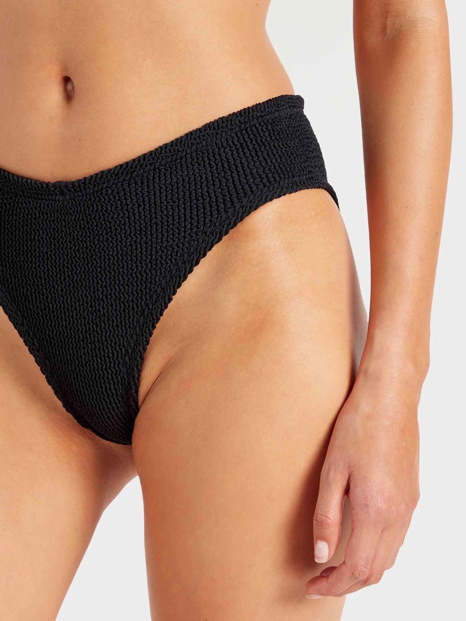 Angel Seersucker Bikini Black