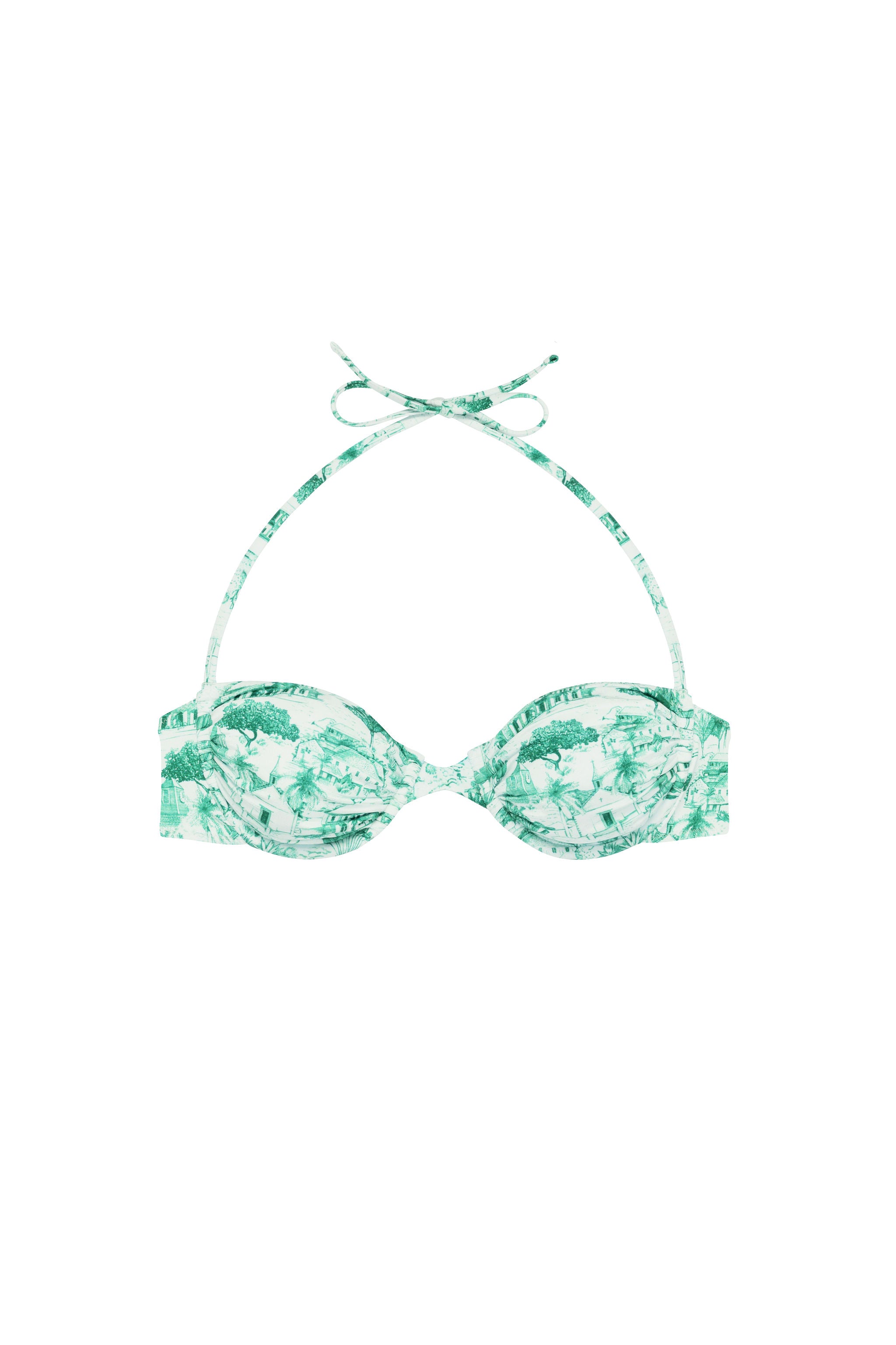 Green Gustavia Conchiglia Bikini Top