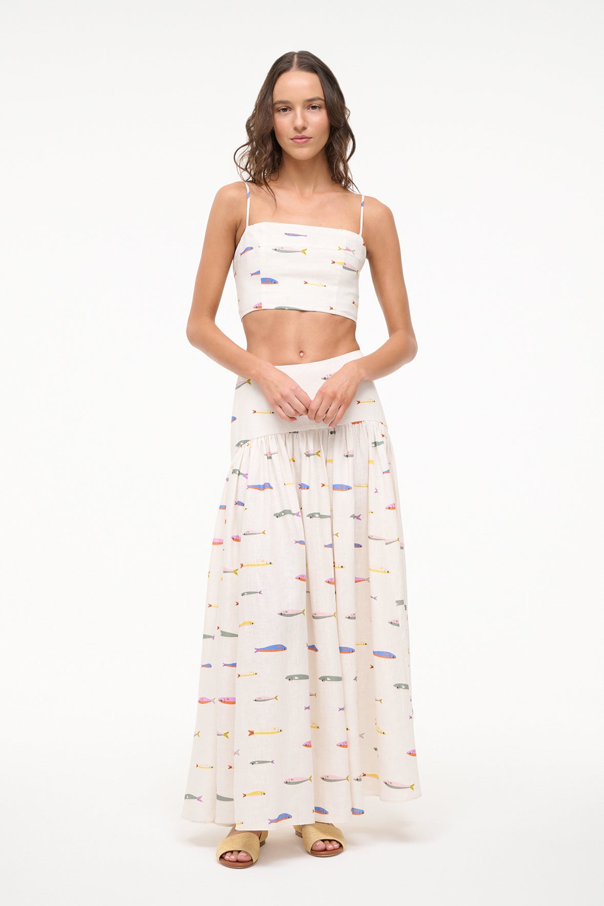 Procida Skirt Pop Sardines Ivory