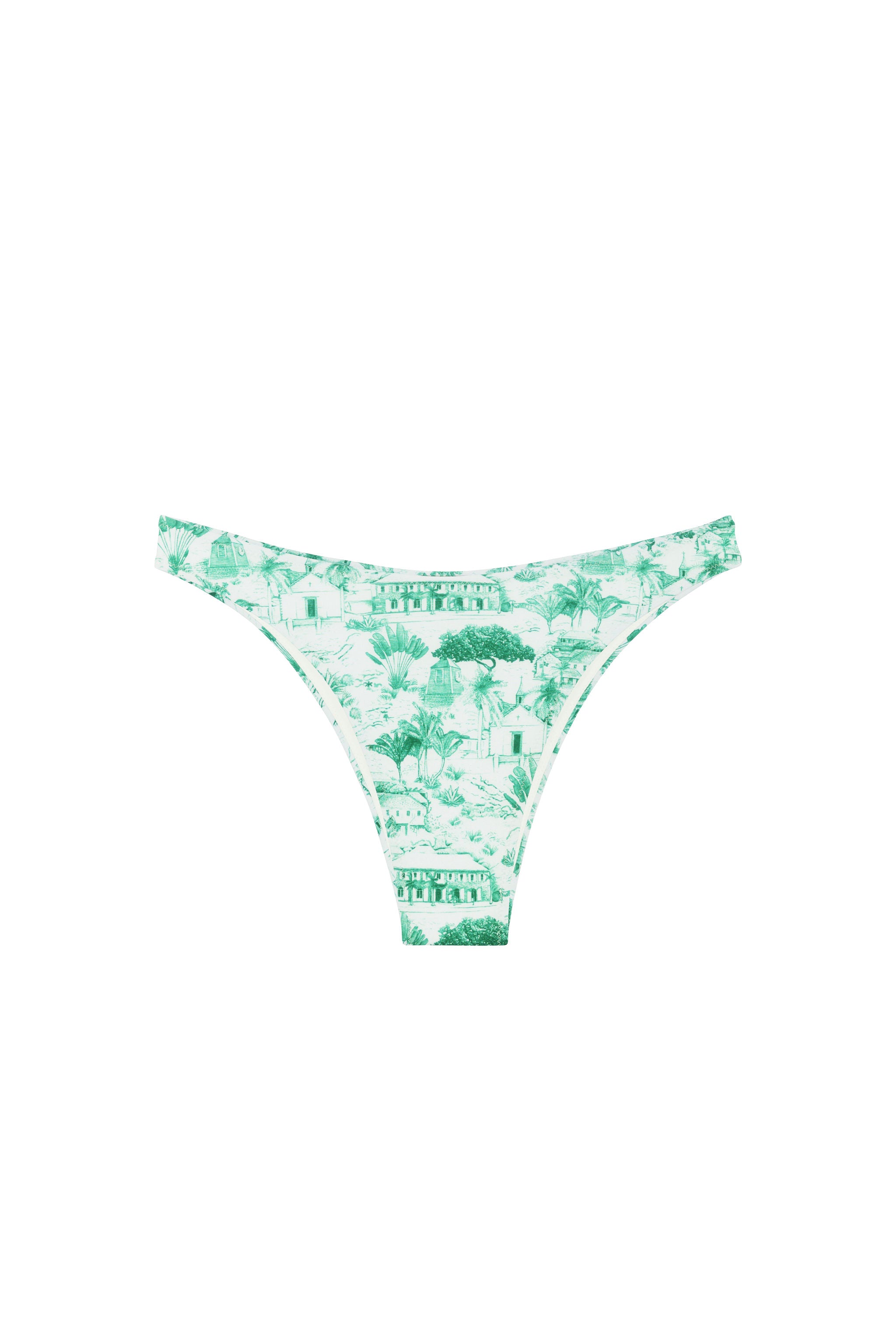 Green Gustavia Flamands Bikini Bottom