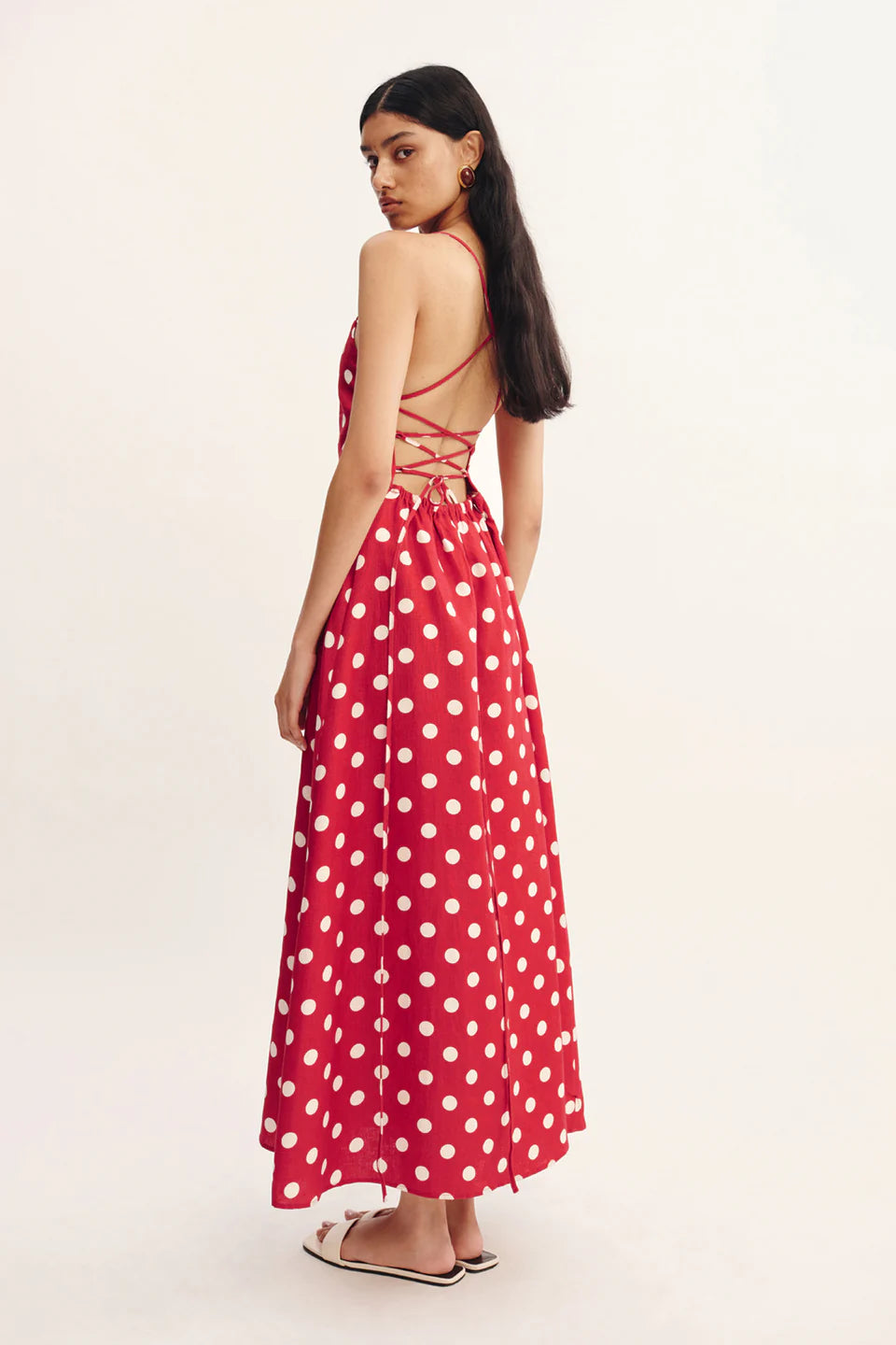 Lori Dress Red Polka Dot