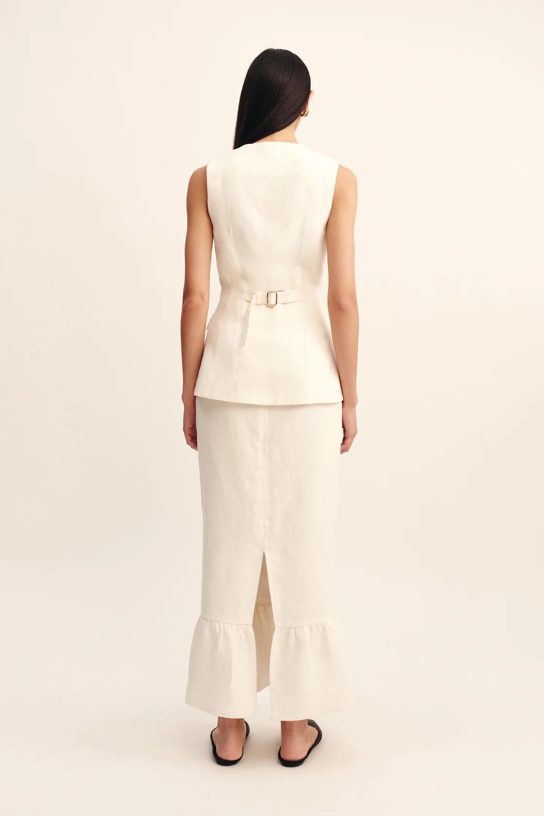 Matilda Column Skirt Cream