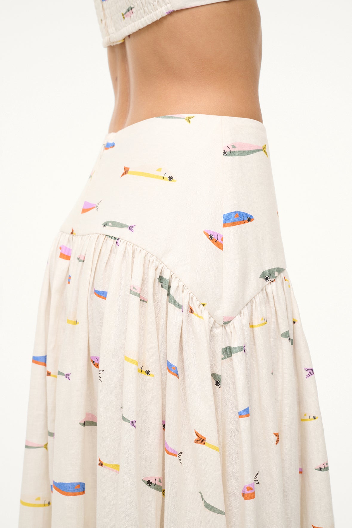 Procida Skirt Pop Sardines Ivory