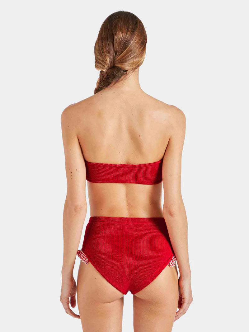 Peggy Seersucker Bikini Red Gingham