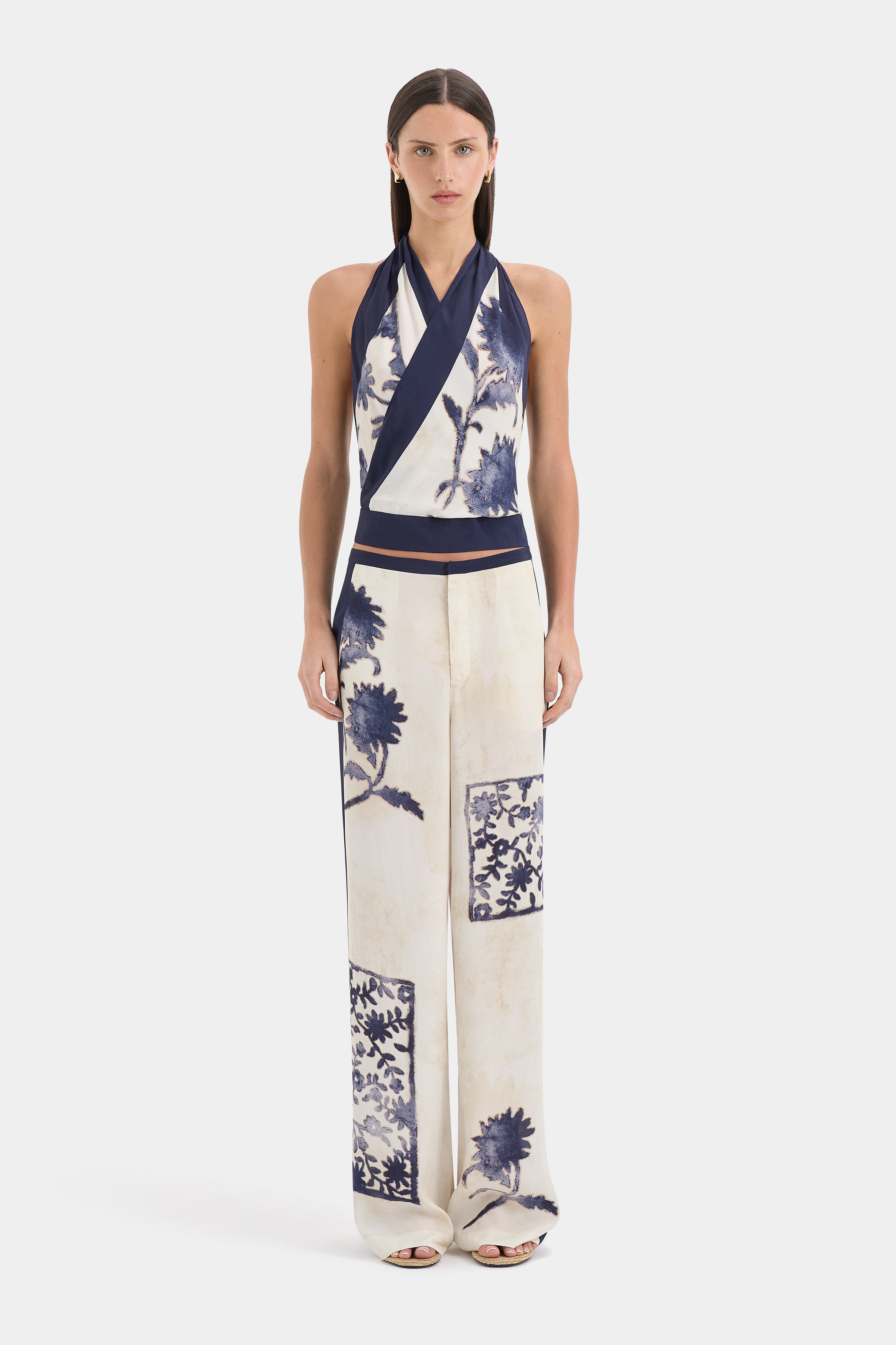 Phillipa Halter Scarf Top