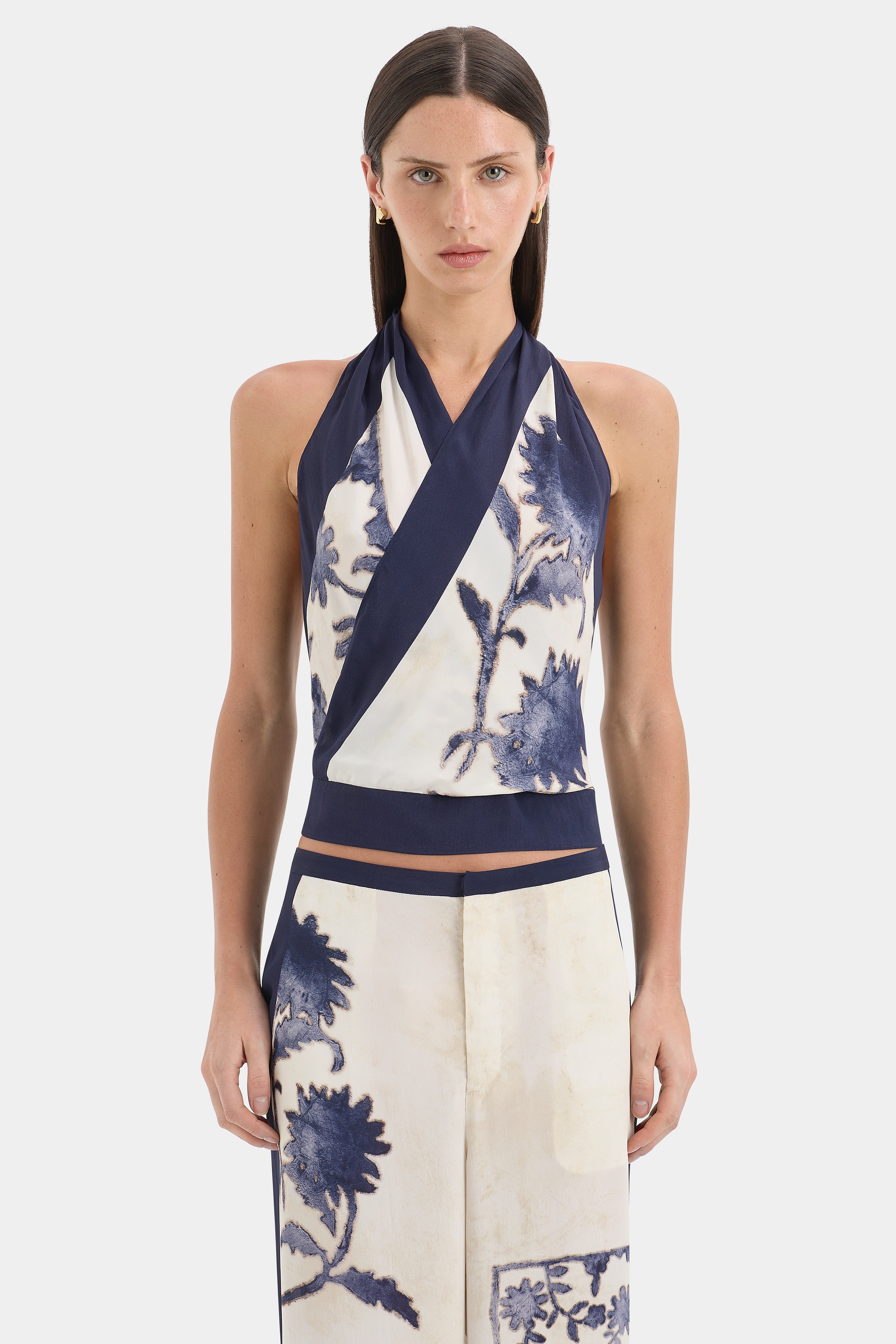 Phillipa Halter Scarf Top