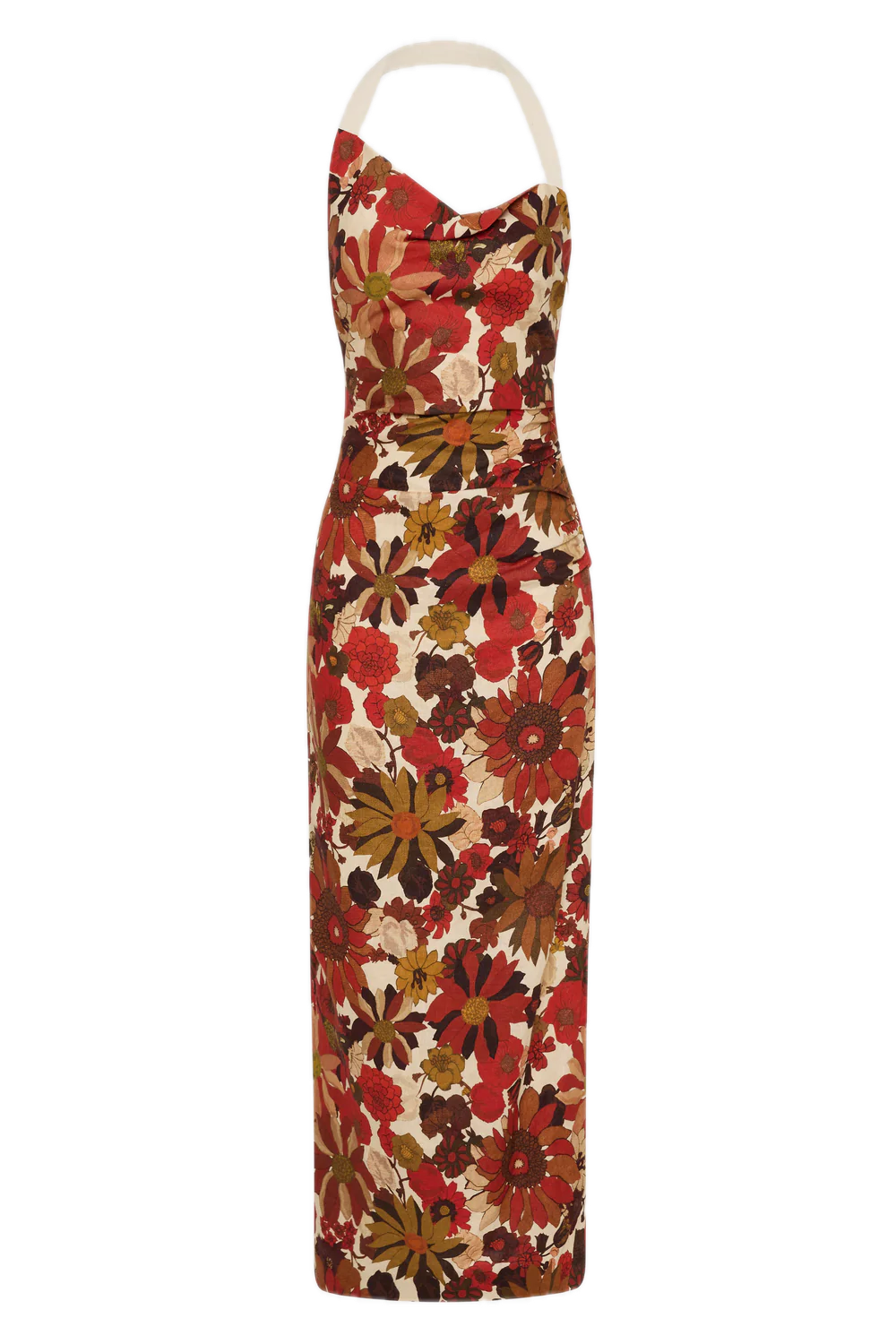 Castella Gathered Midi Dress