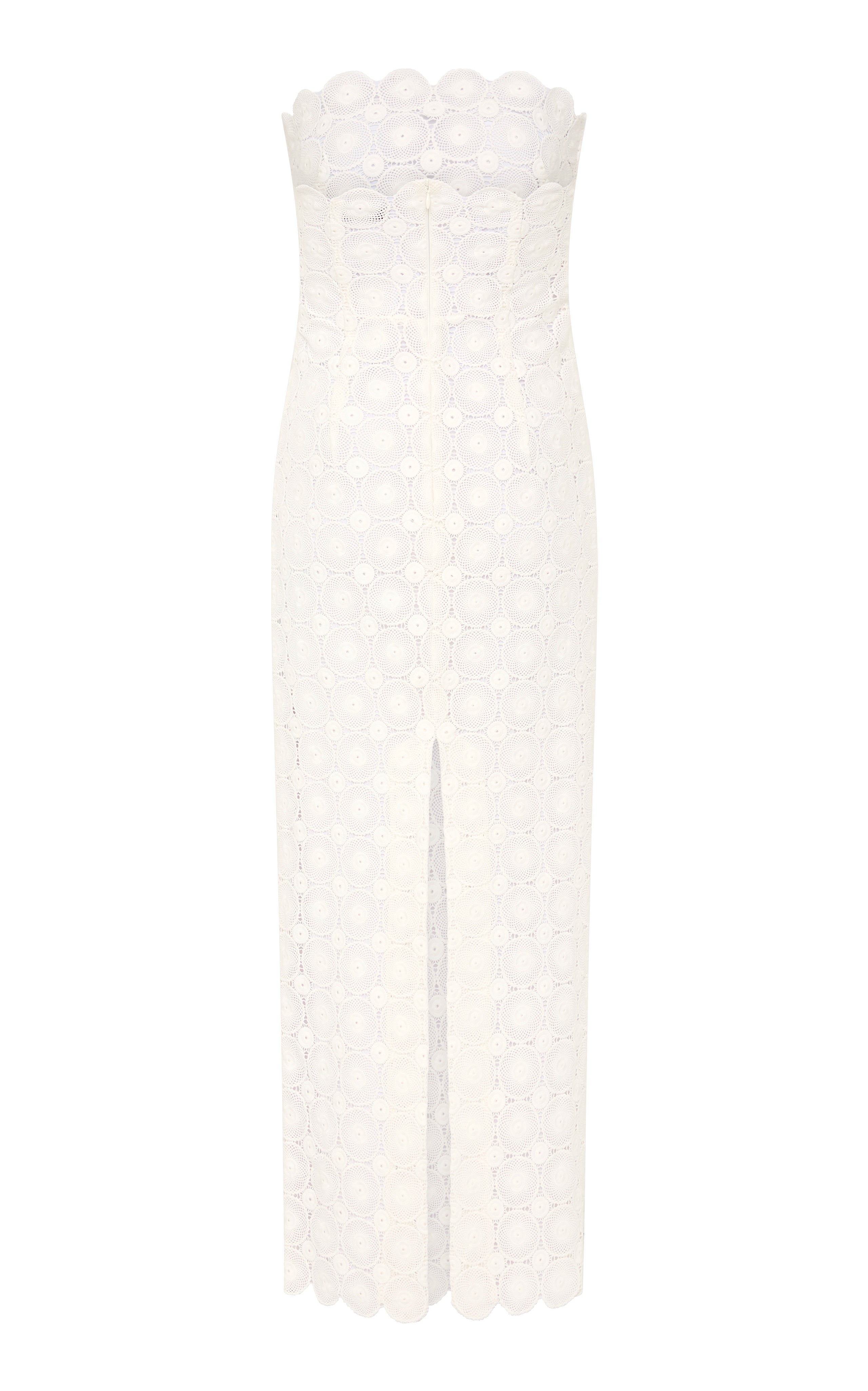 Doily Column Dress White