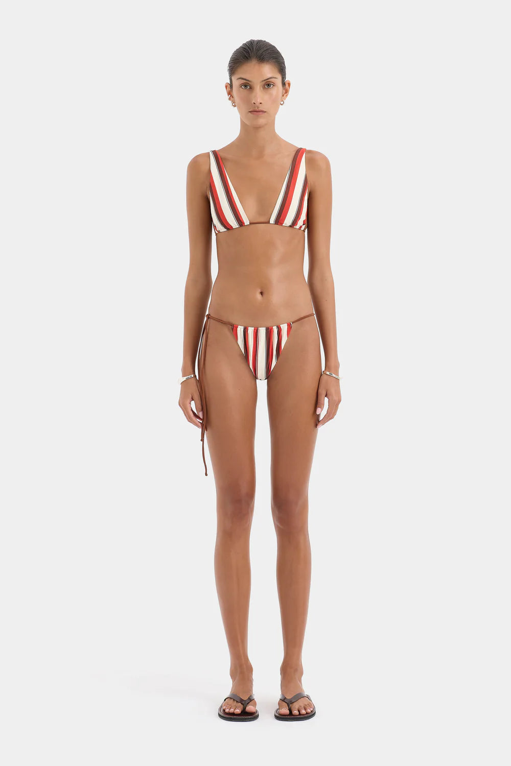 Alva String Bikini Bottom Laila Stripe