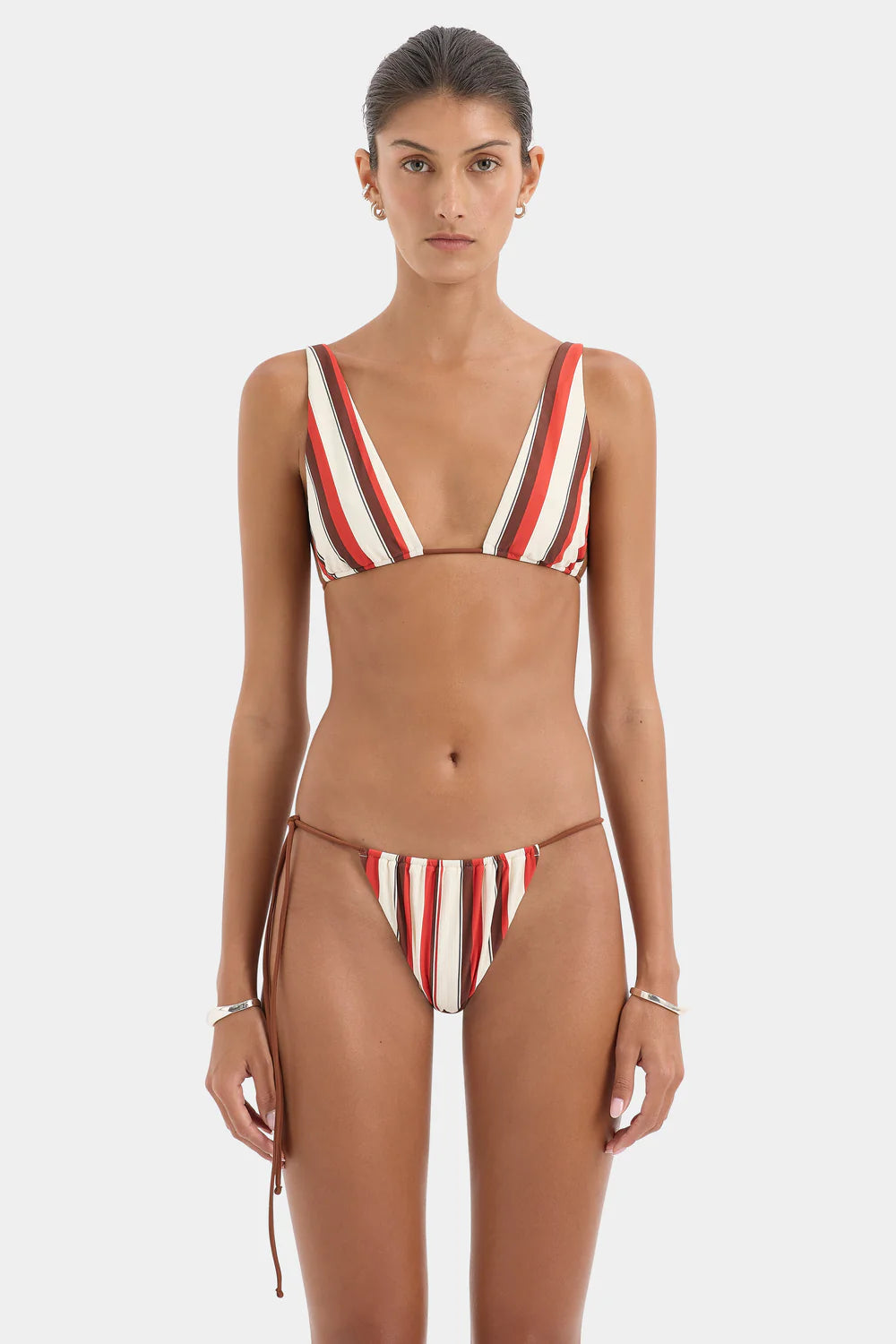Alva String Bikini Bottom Laila Stripe