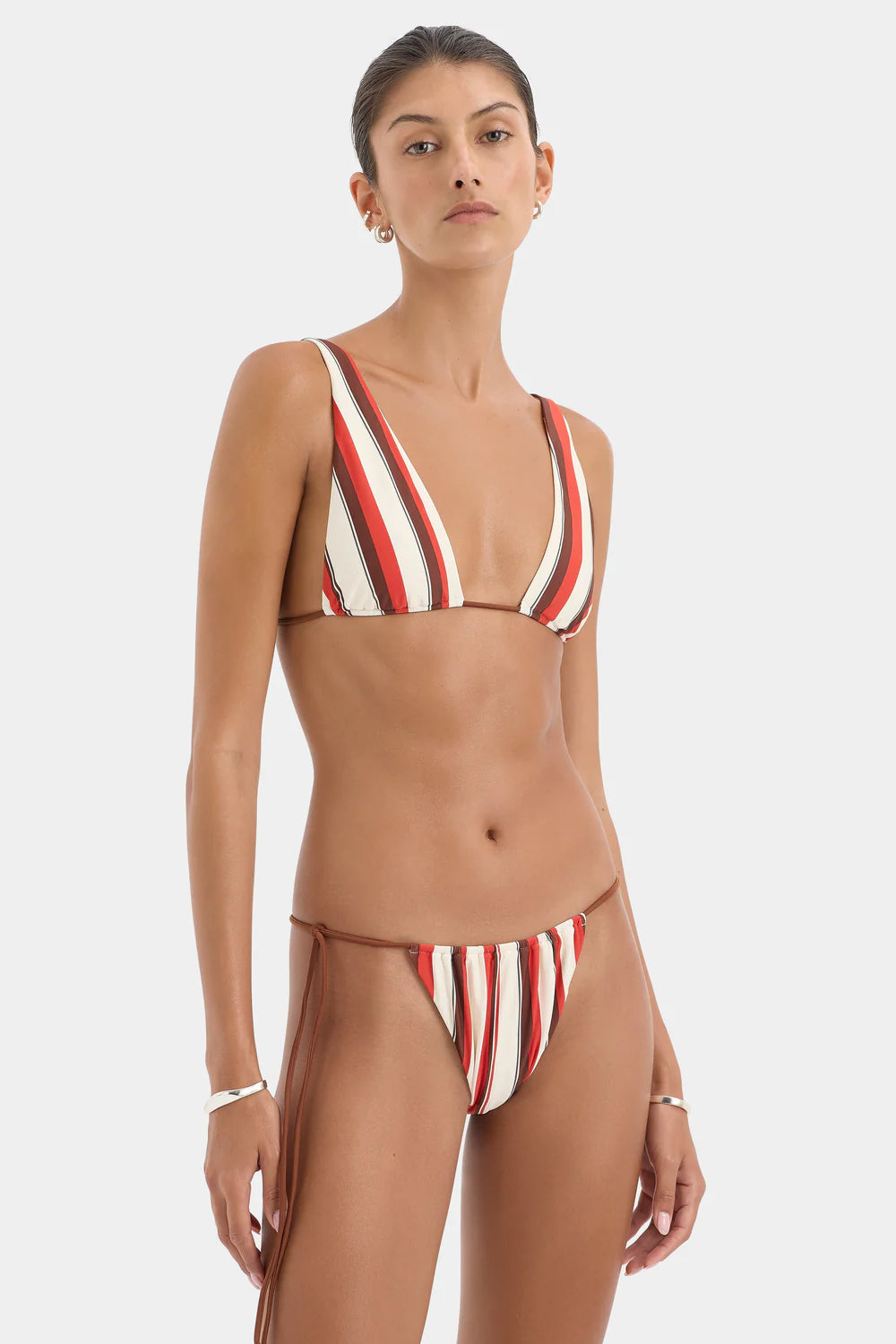 Alva String Bikini Bottom Laila Stripe