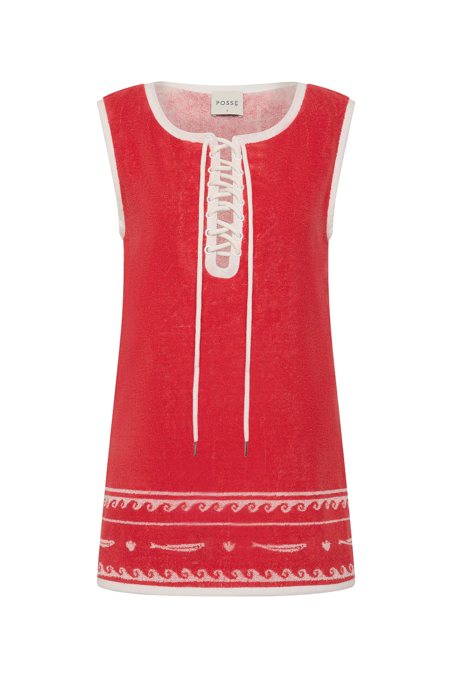 Cody Tunic Red Ivory Fish